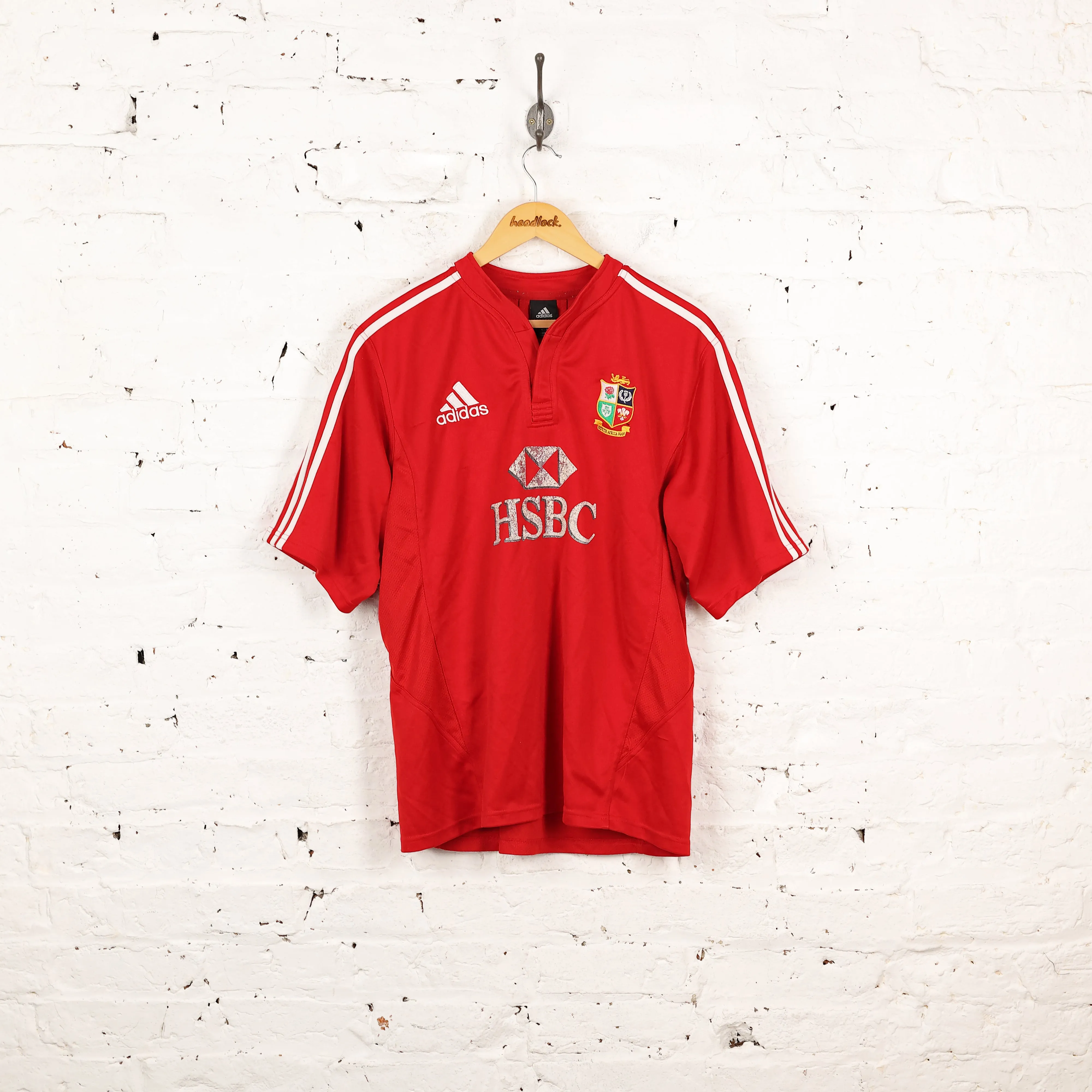 British and Irish Lions 2009 Tour Adidas Rugby Shirt - Red - L