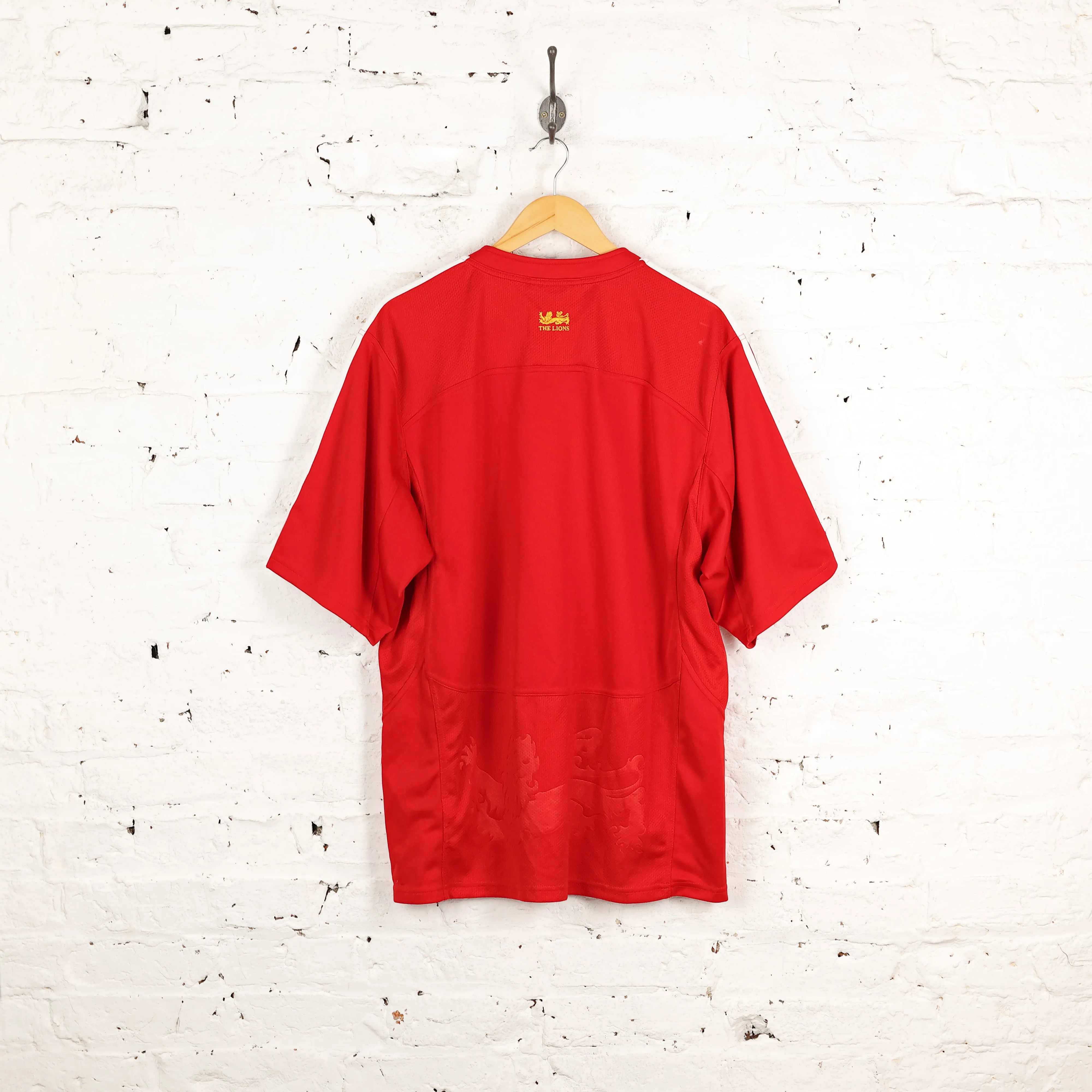 British and Irish Lions 2009 Tour Adidas Rugby Shirt - Red - XL