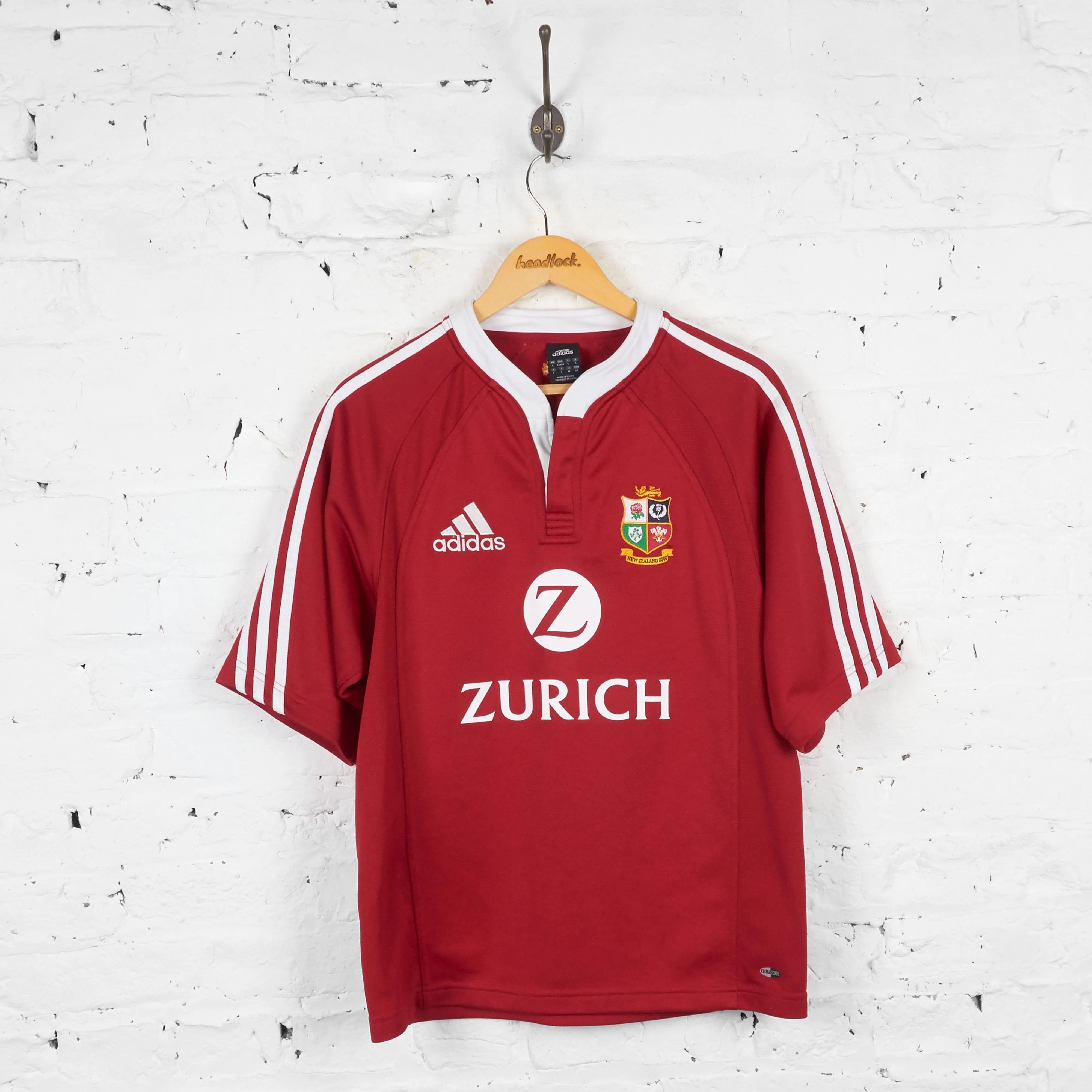 British and Irish Lions Adidas 2005 Rugby Shirt - Red - S