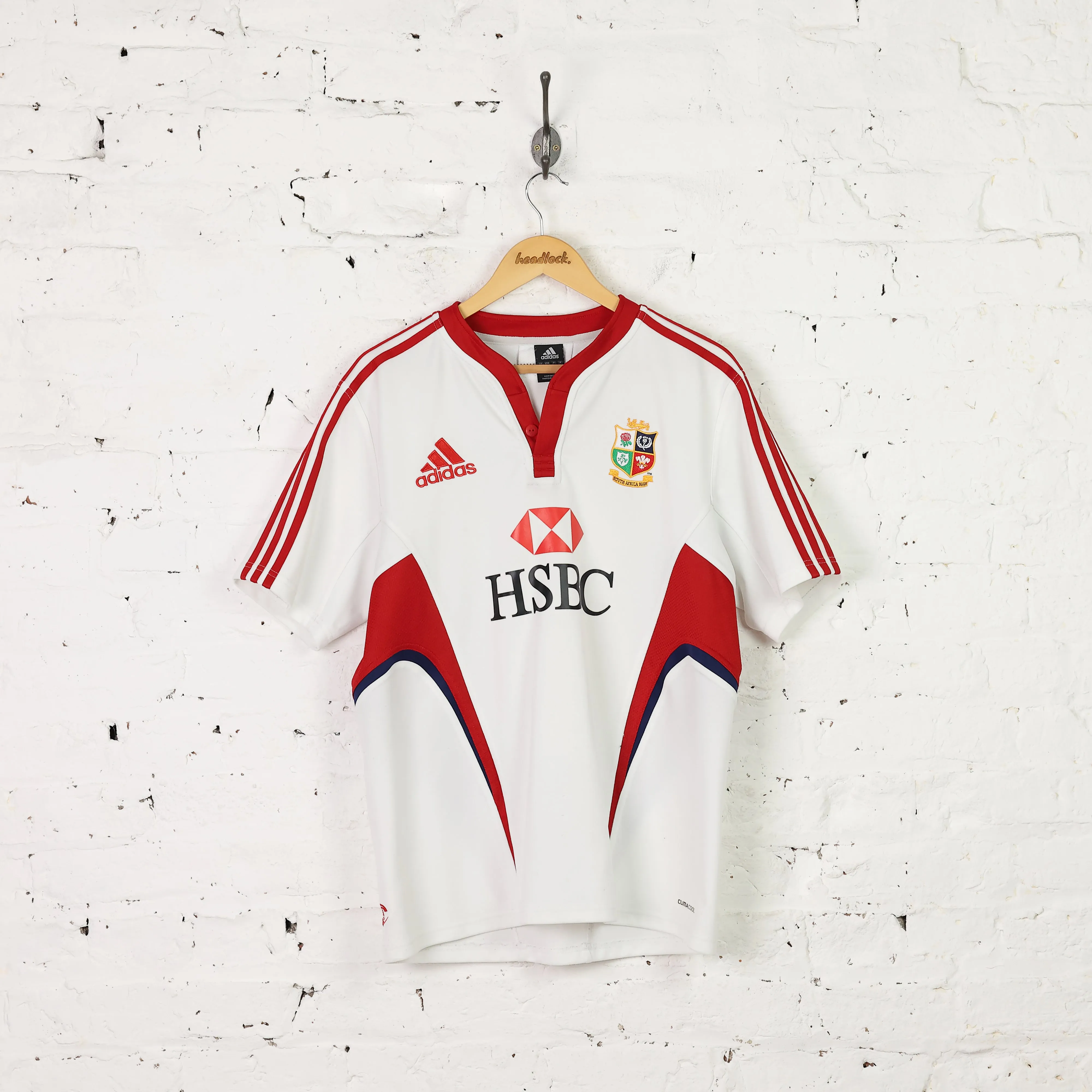 British and Irish Lions Adidas 2009 Tour Away Rugby Shirt - White - L