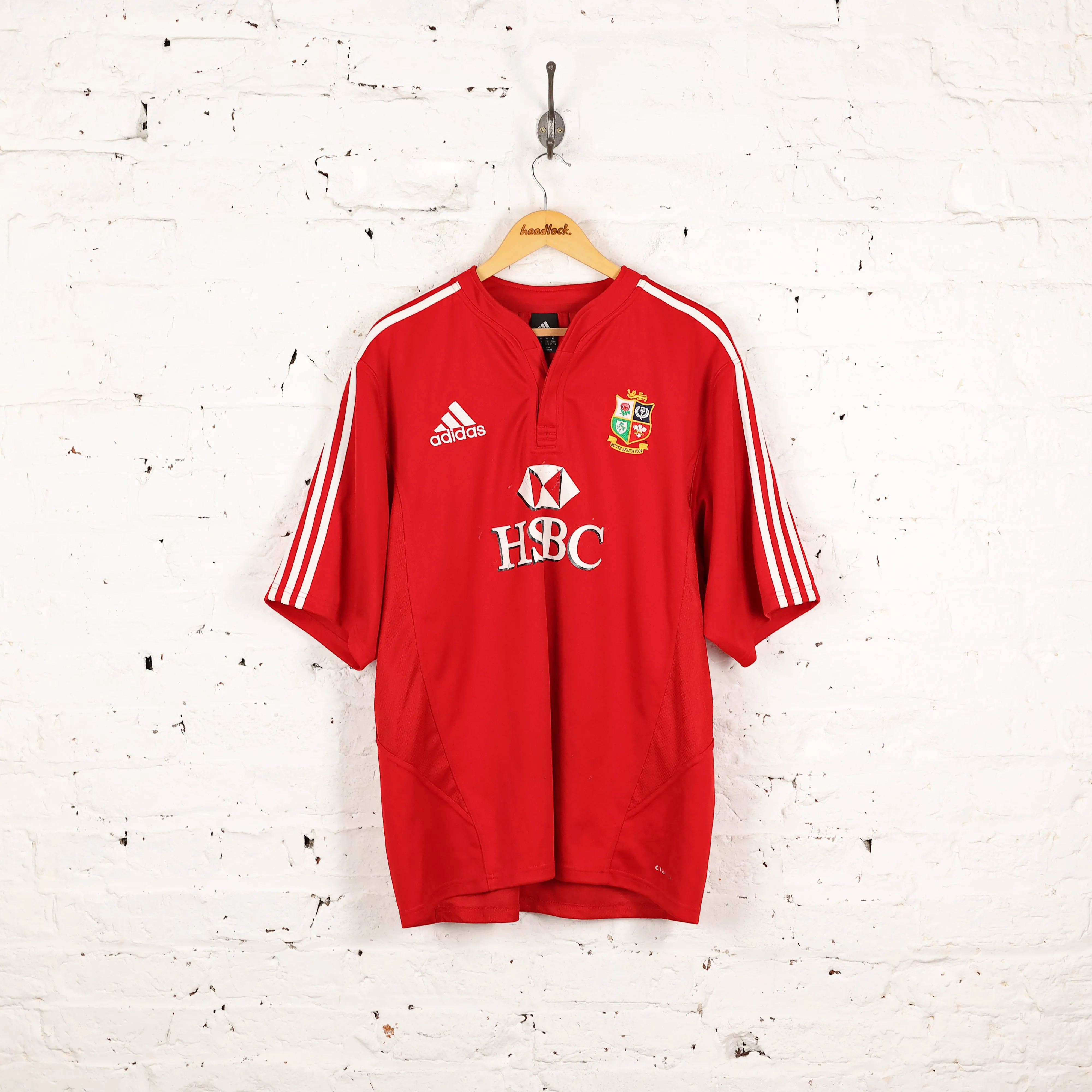 British and Irish Lions Adidas 2009 Tour Rugby Shirt - Red - XL