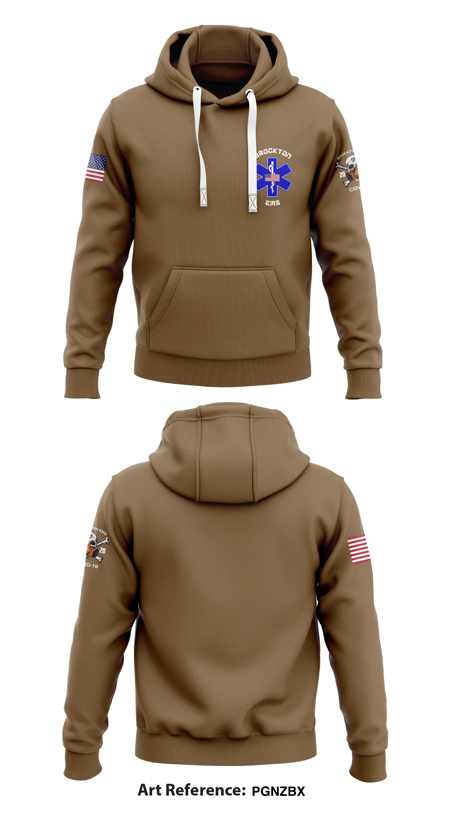 Brockton EMS Store 1  Core Men's Hooded Performance Sweatshirt - pgnzbx