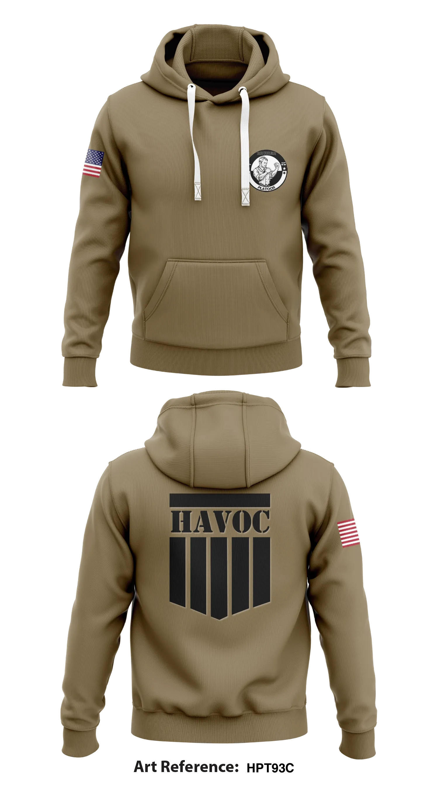 Bruiser Platoon, B Co, 519th MI BN  Store 1  Core Men's Hooded Performance Sweatshirt - hPt93c