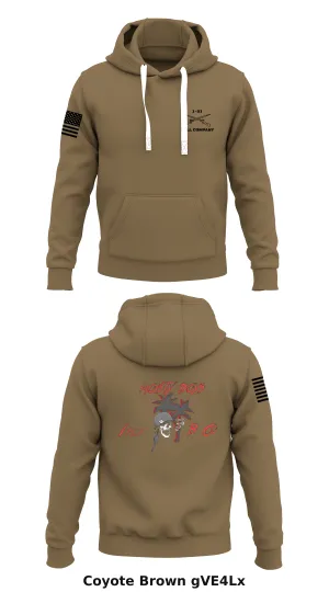 Bull Company, 1-21 IN, 2SBCT, 25ID Store 1  Core Men's Hooded Performance Sweatshirt - gVE4Lx