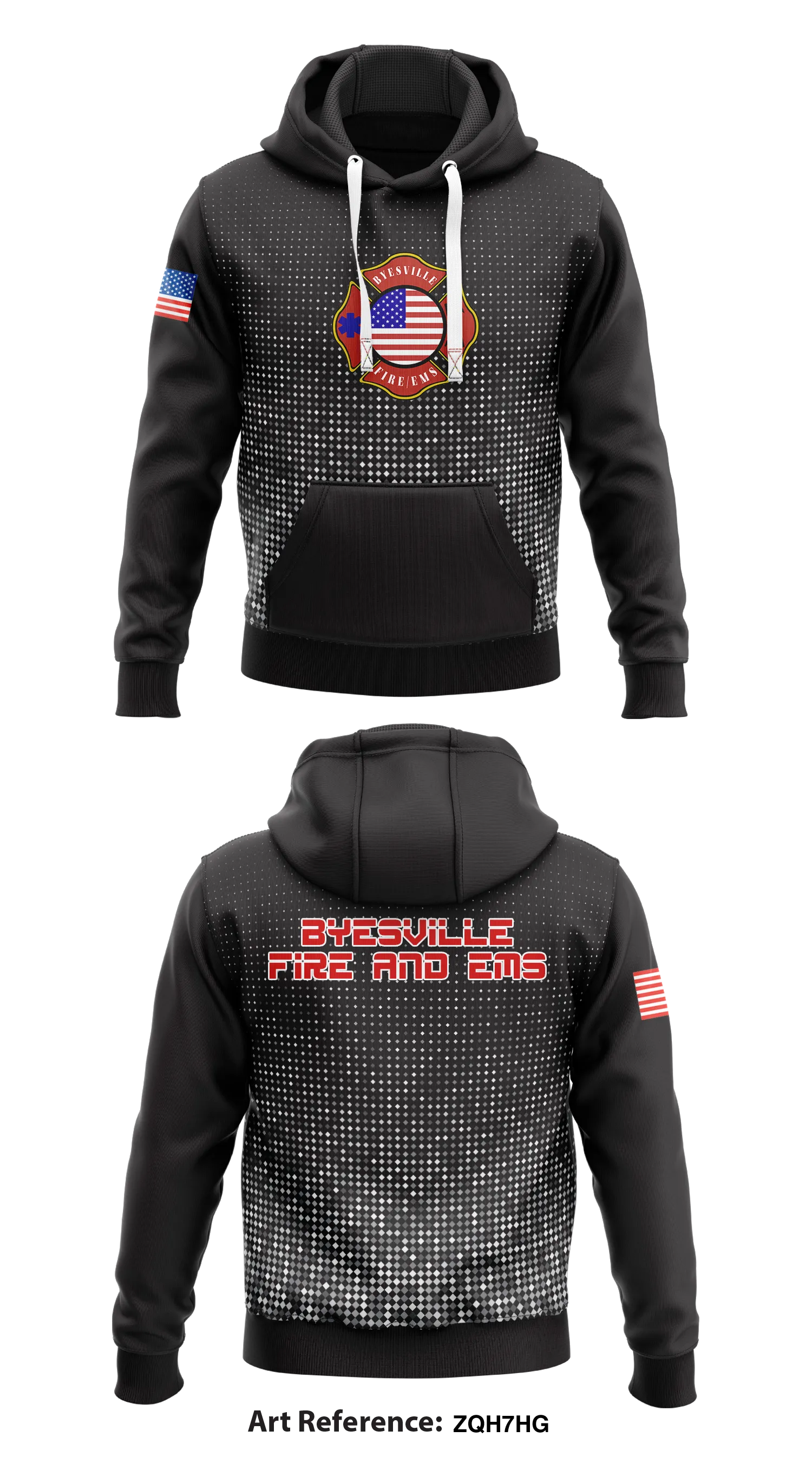 Byesville Volunteer Fire Department  Core Men's Hooded Performance Sweatshirt - ZqH7Hg