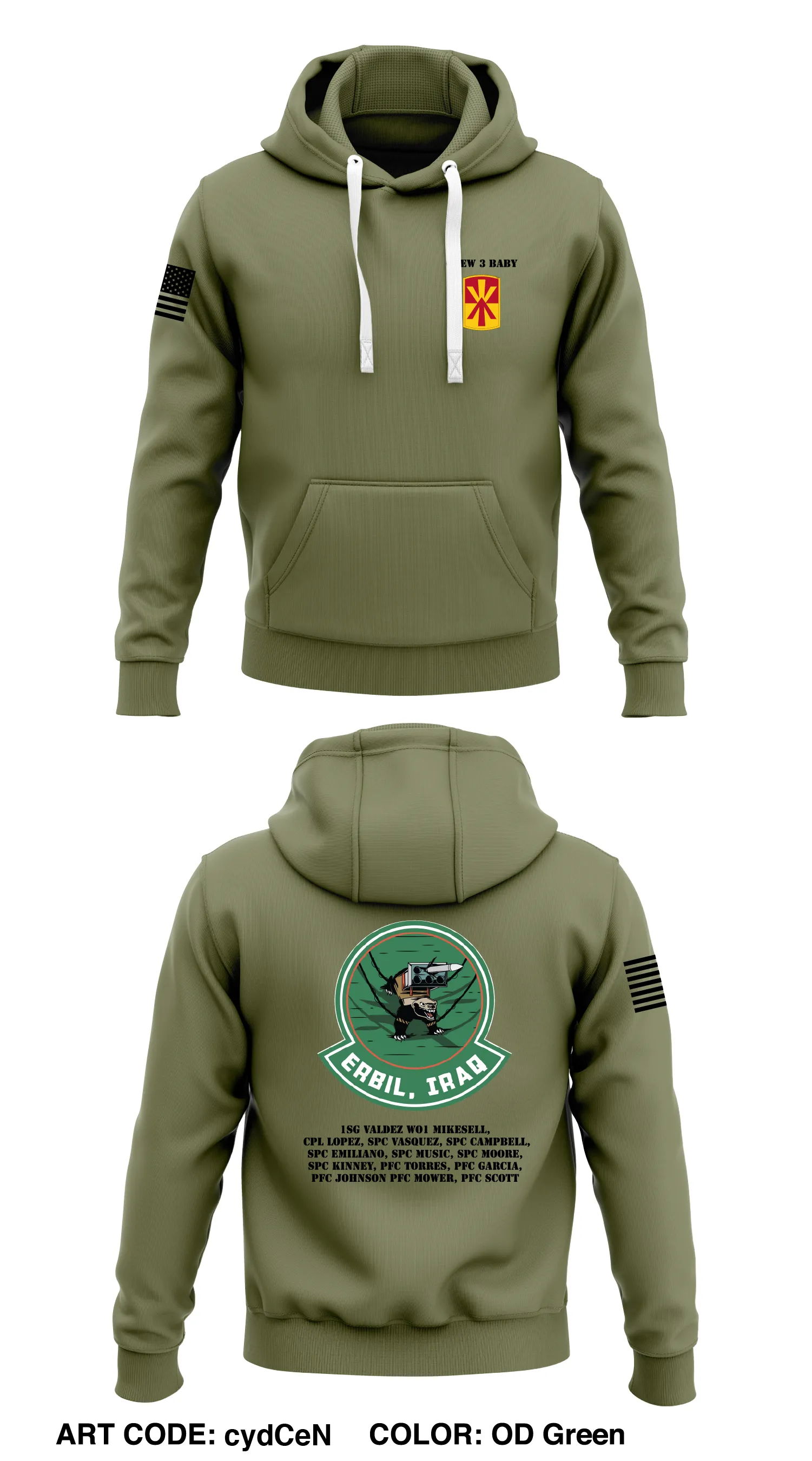 C 1-43, 11TH BN Store 1  Core Men's Hooded Performance Sweatshirt - cydCeN-ODG