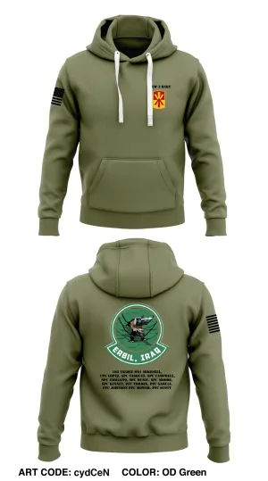 C 1-43, 11TH BN Store 1  Core Men's Hooded Performance Sweatshirt - cydCeN-ODG