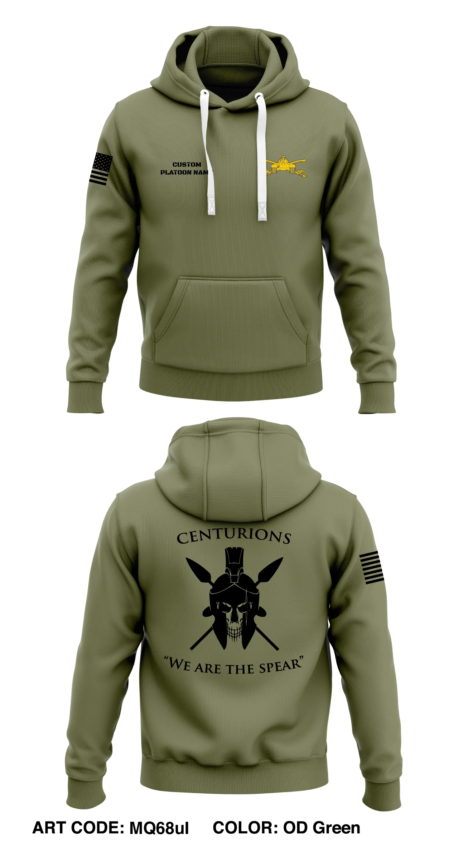 C Co 12th INF REG Store 1  Core Men's Hooded Performance Sweatshirt - MQ68uI