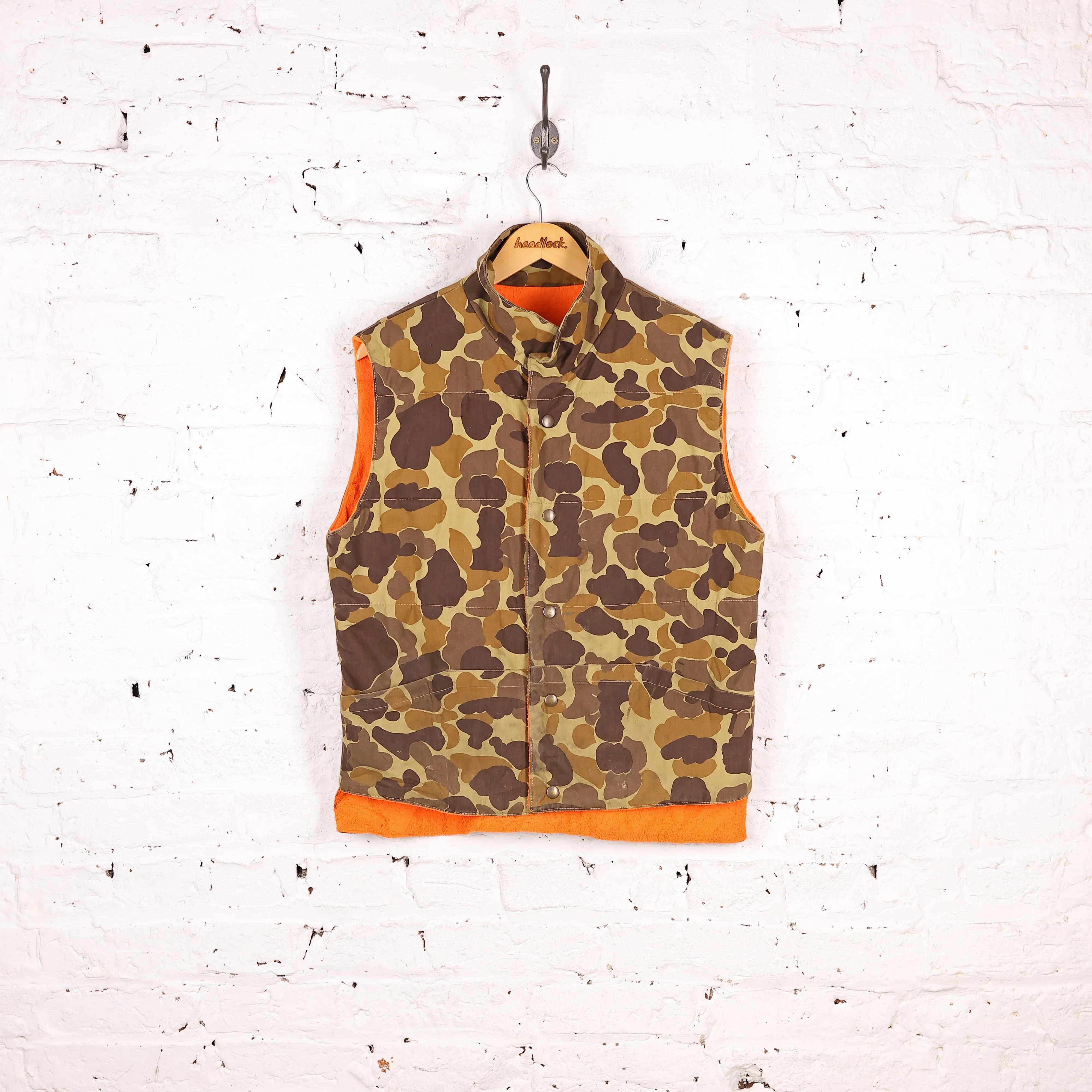 Camouflage Shooting Gilet Jacket - Brown - M