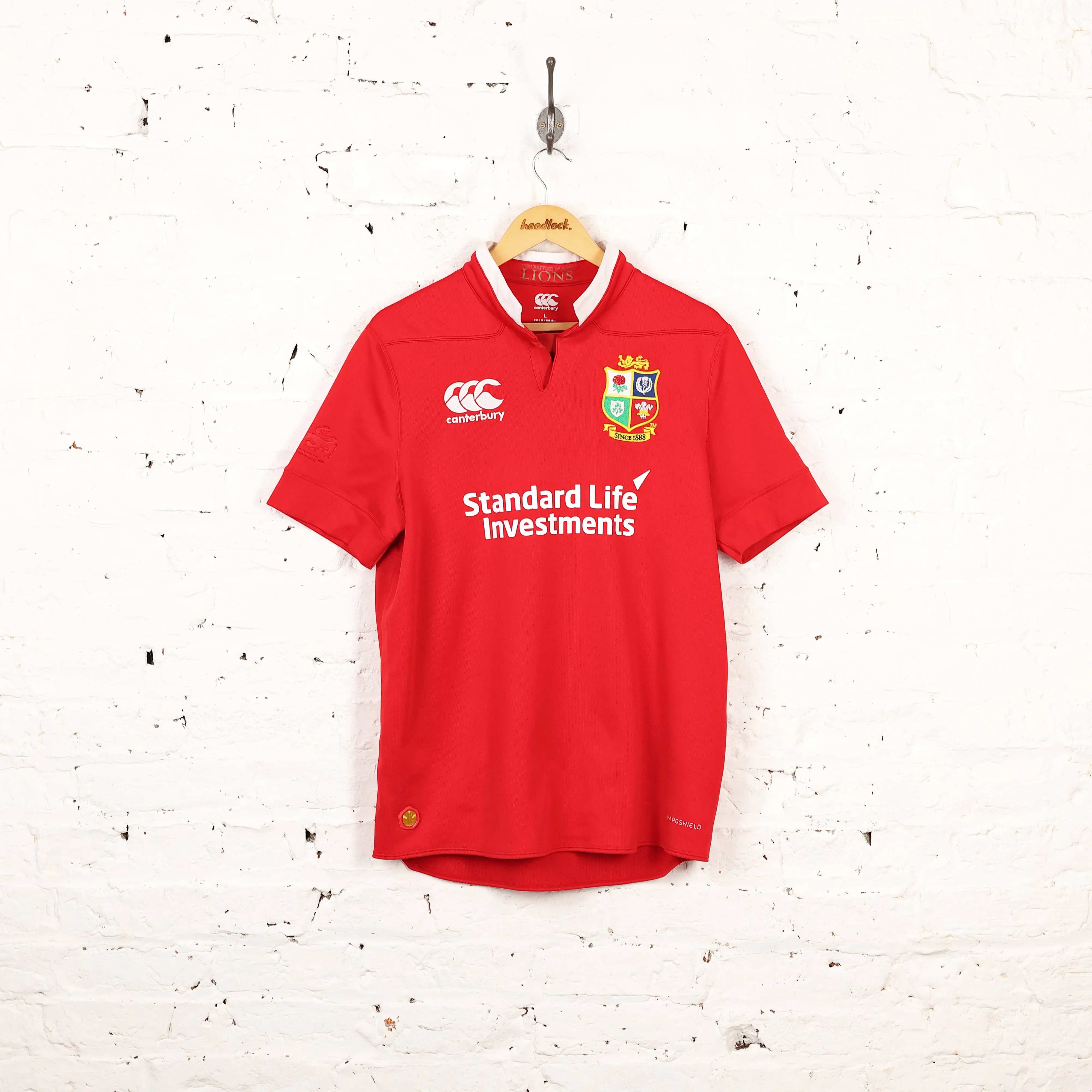 Canterbury British and Irish Lions 2017 Rugby Shirt - Red - XL