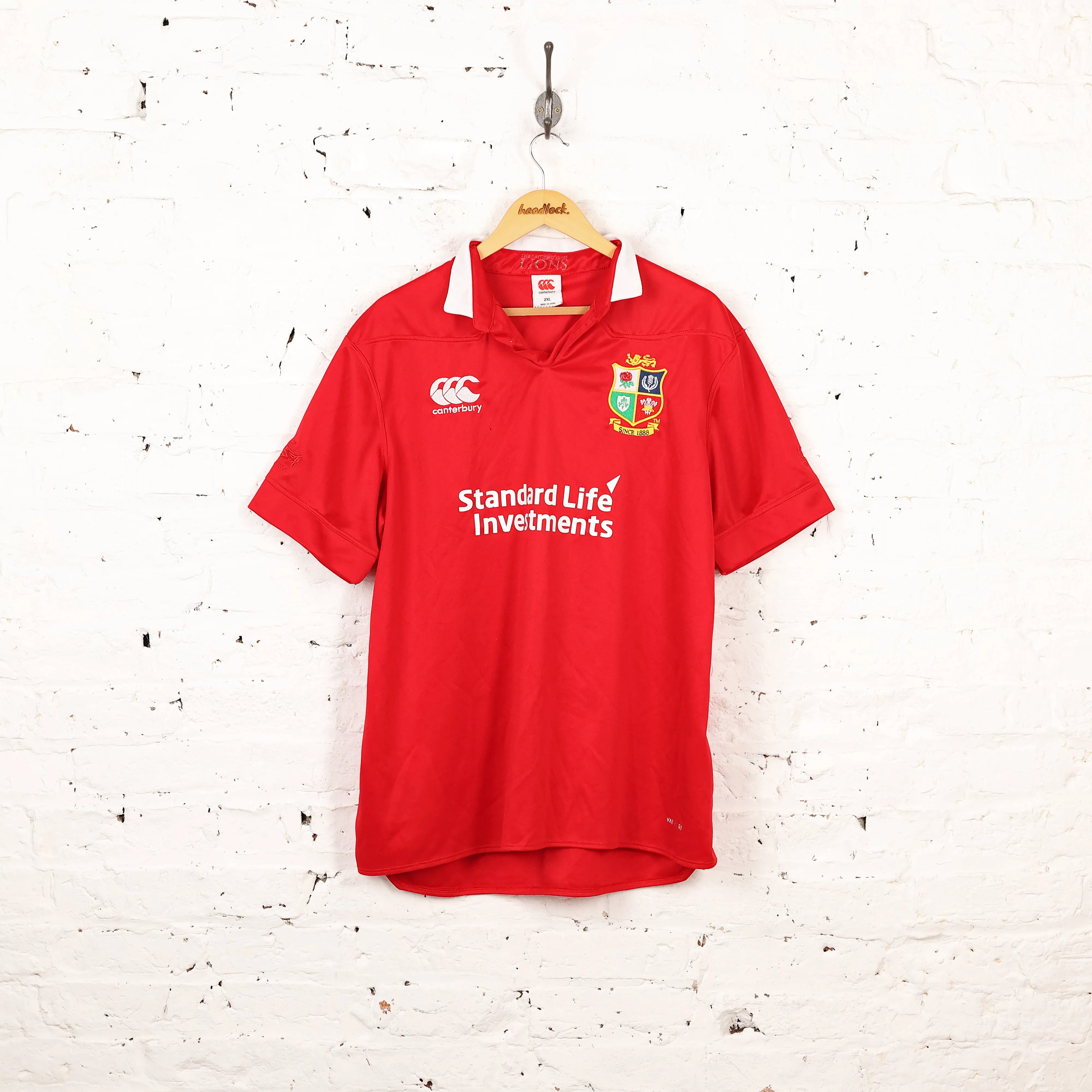 Canterbury British and Irish Lions Rugby Shirt - Red - XXL