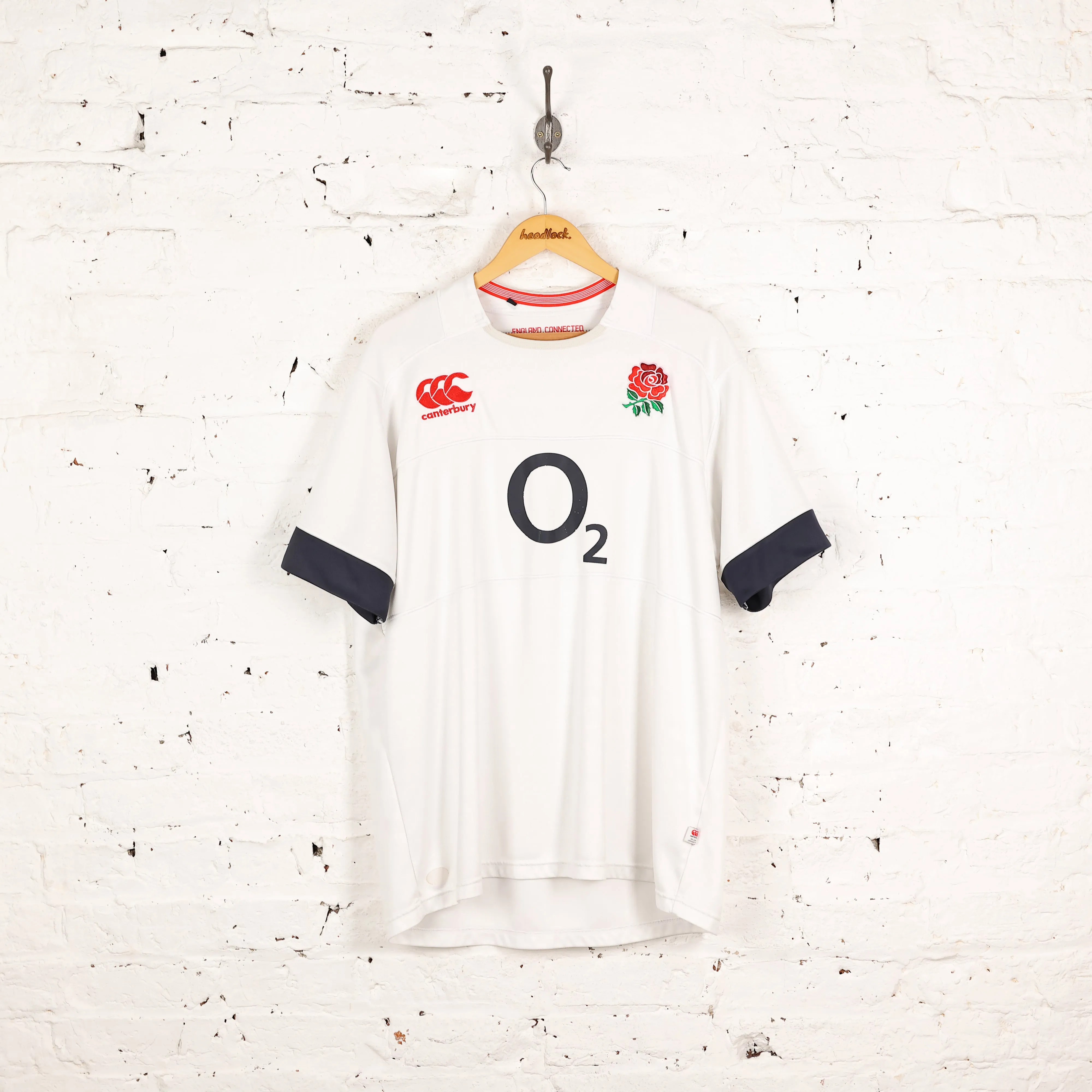 Canterbury England 2013 Home Rugby Shirt - White - XXXL