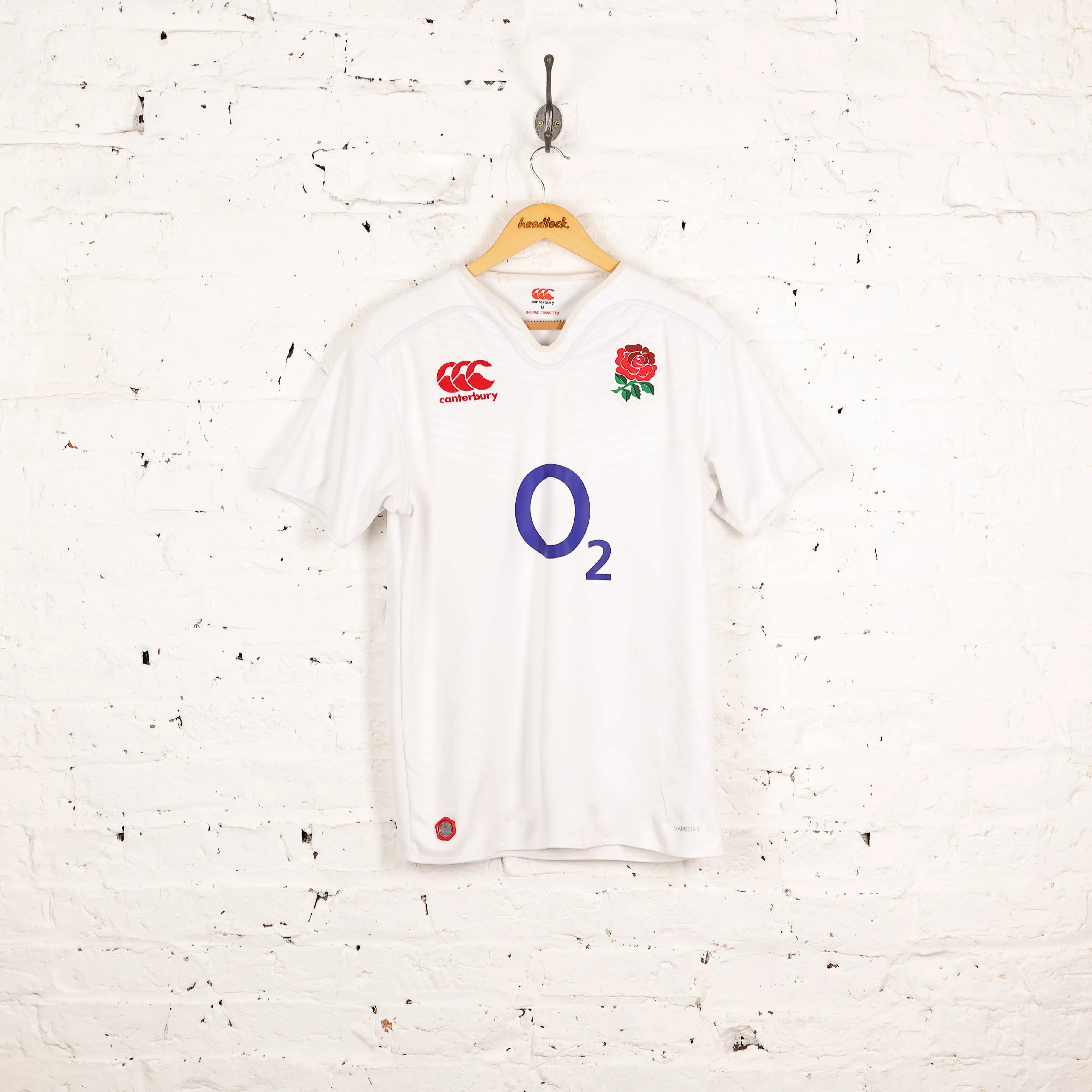 Canterbury England 2015 Home Rugby Shirt - White - M