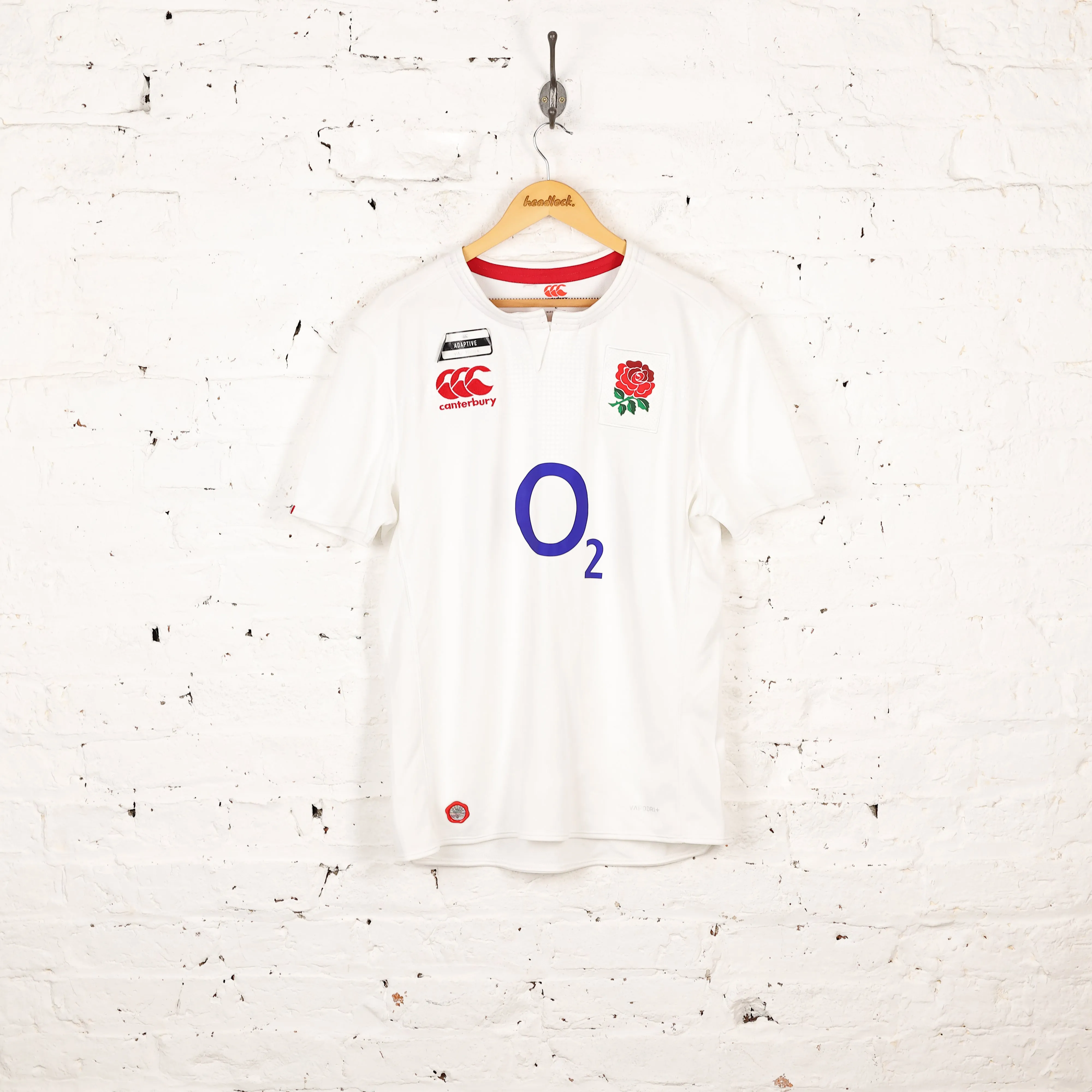 Canterbury England 2016 Home Rugby Shirt - White - L