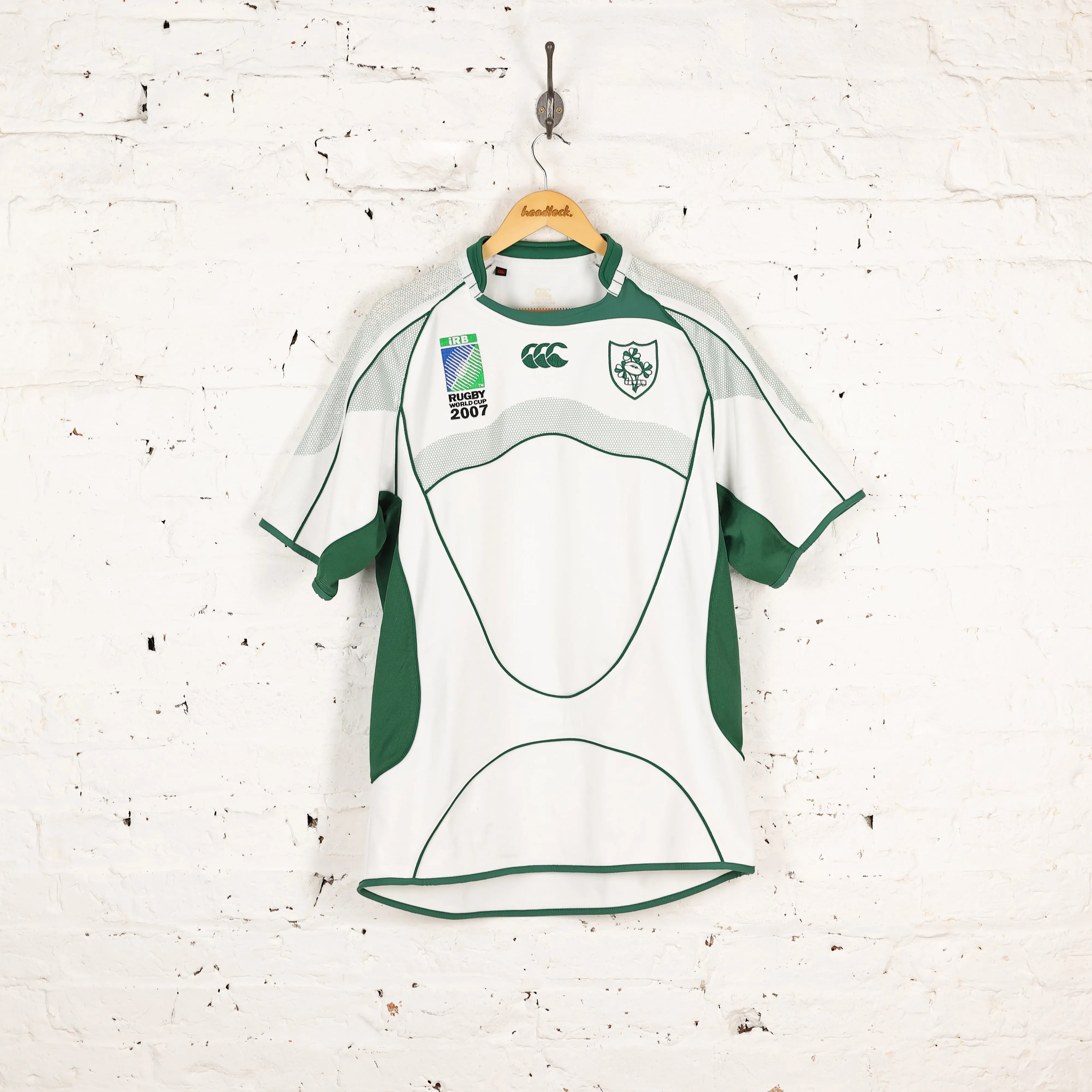 Canterbury Ireland 2007 World Cup Rugby Shirt - White - L