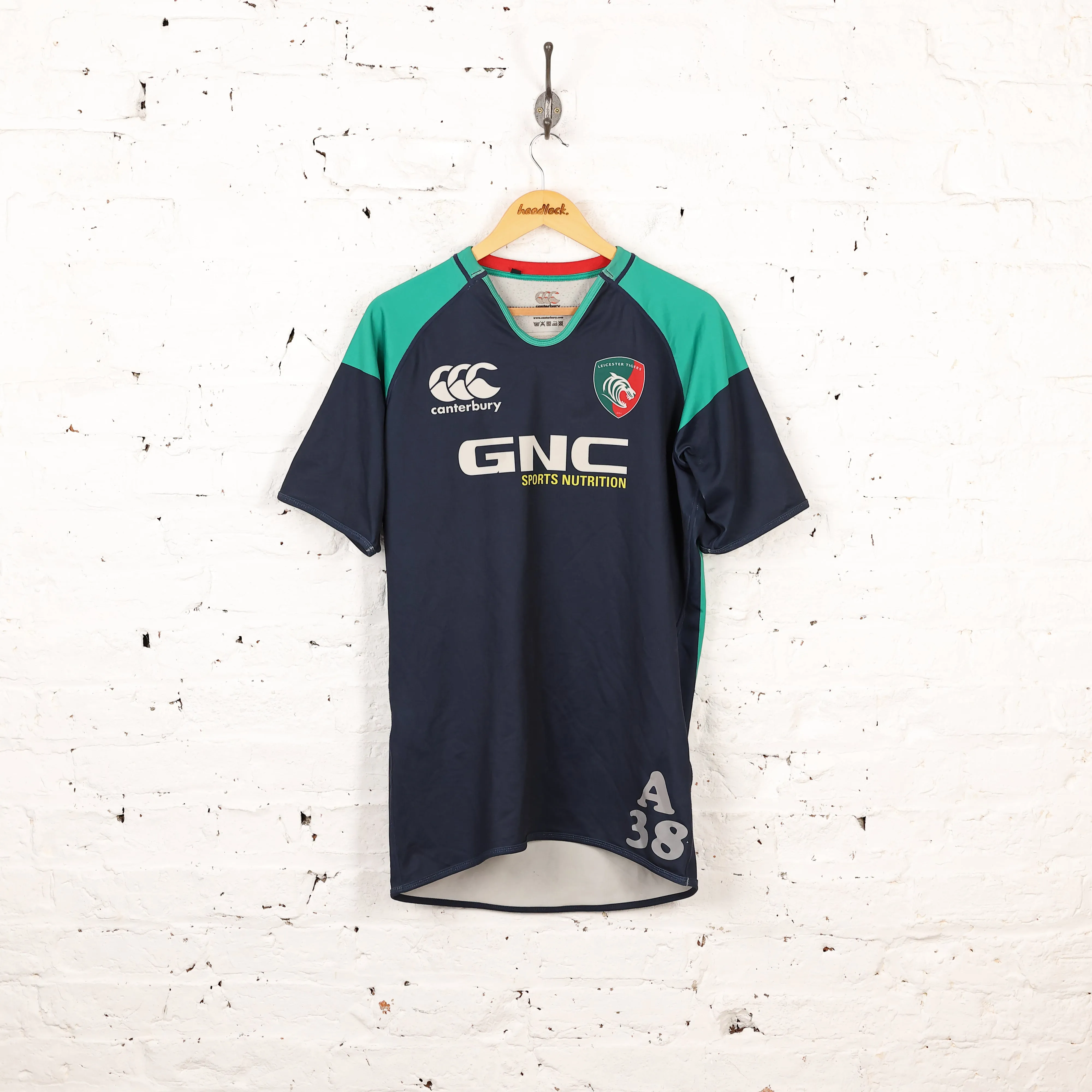 Canterbury Leicester Tigers Rugby Training Shirt - Blue - XL
