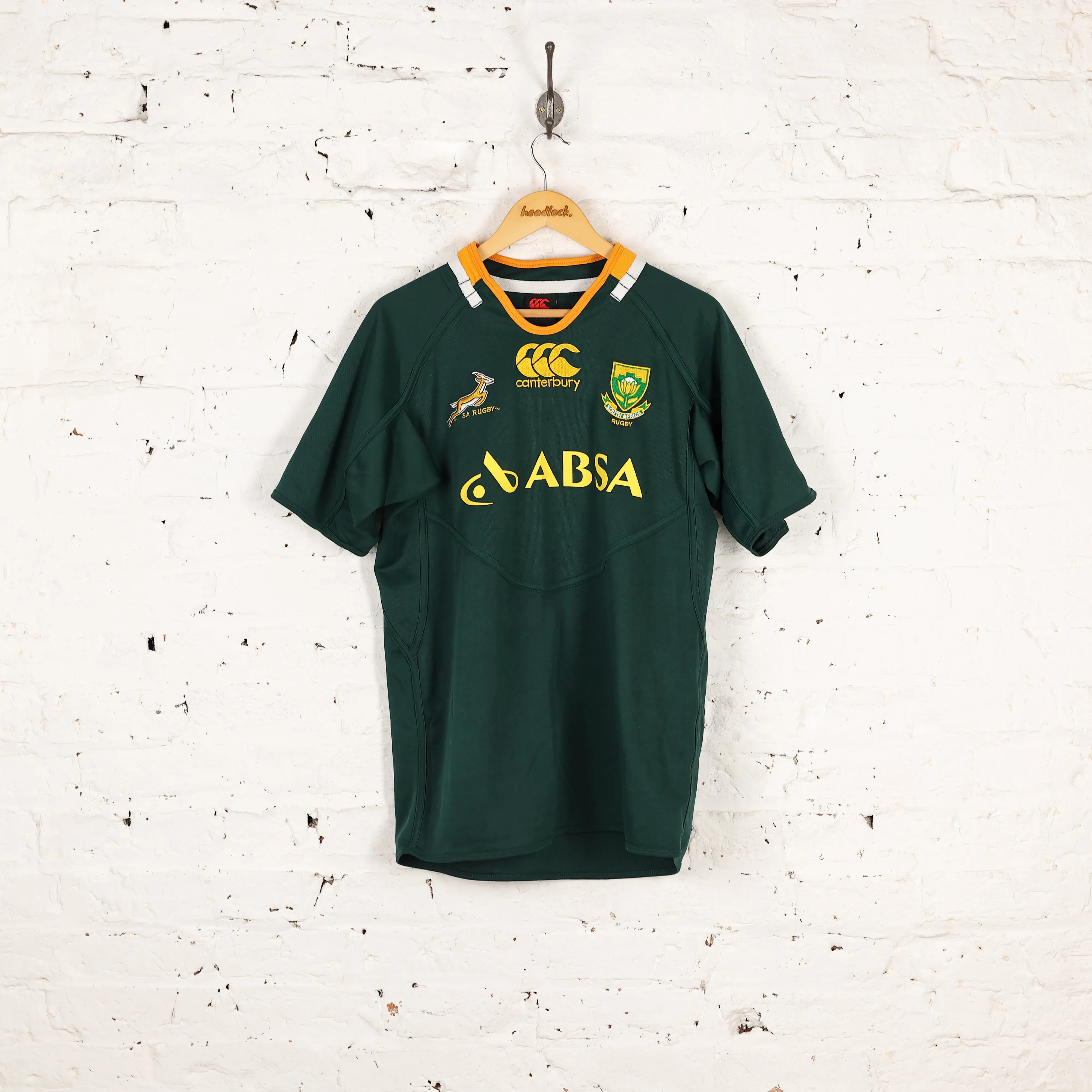 Canterbury South Africa Rugby Shirt - Green - L