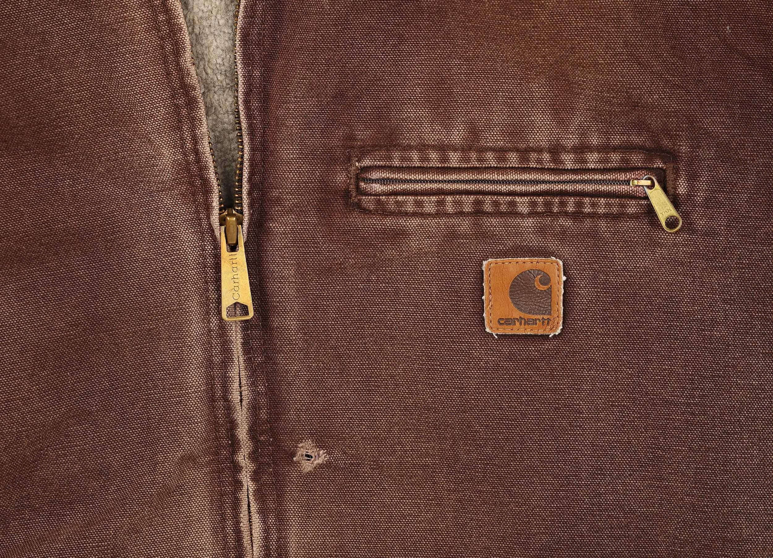 Carhartt Hooded Work Jacket - Brown - M