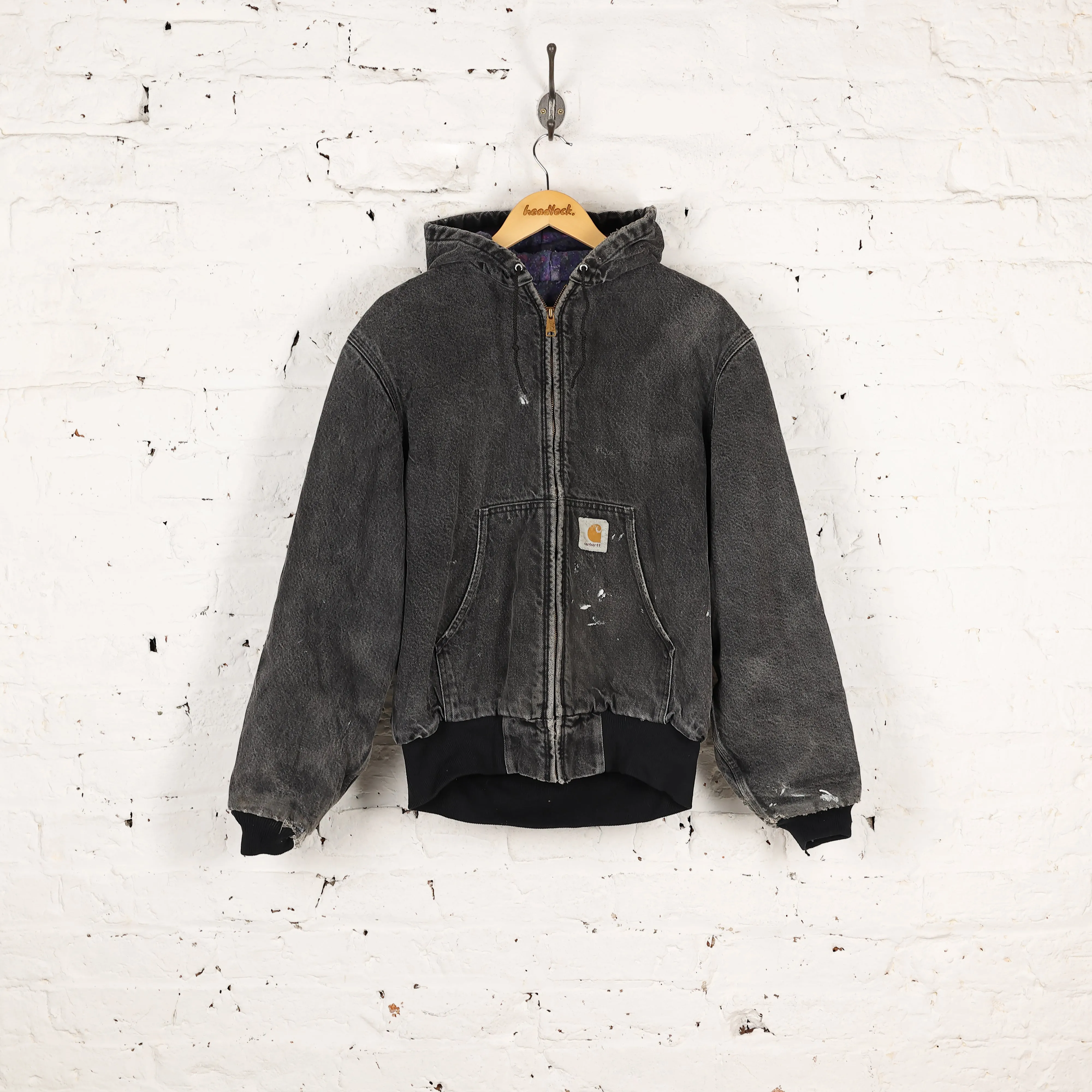 Carhartt Hooded Work Jacket - Grey - S