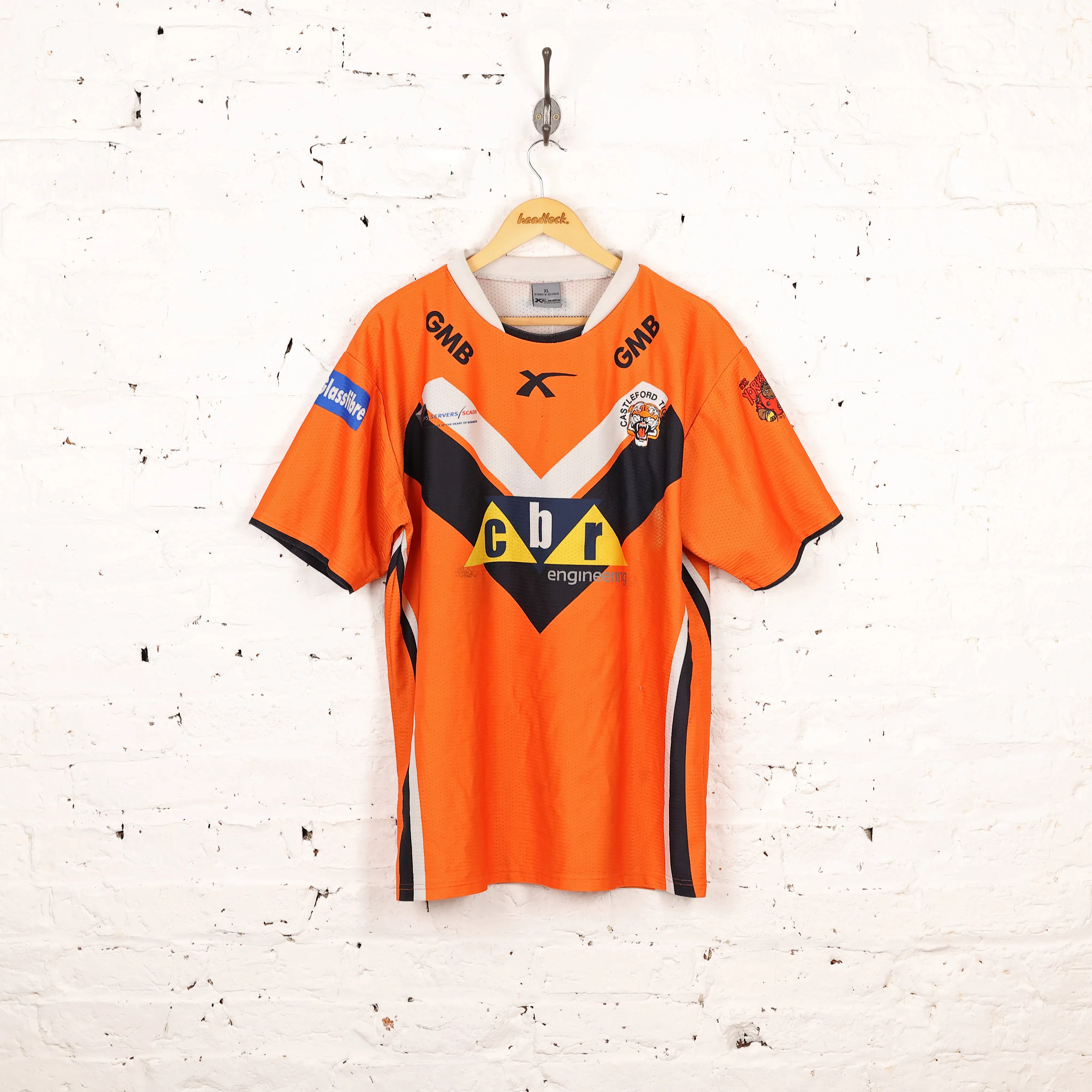 Castleford Tigers Home Rugby Shirt - Orange - XL