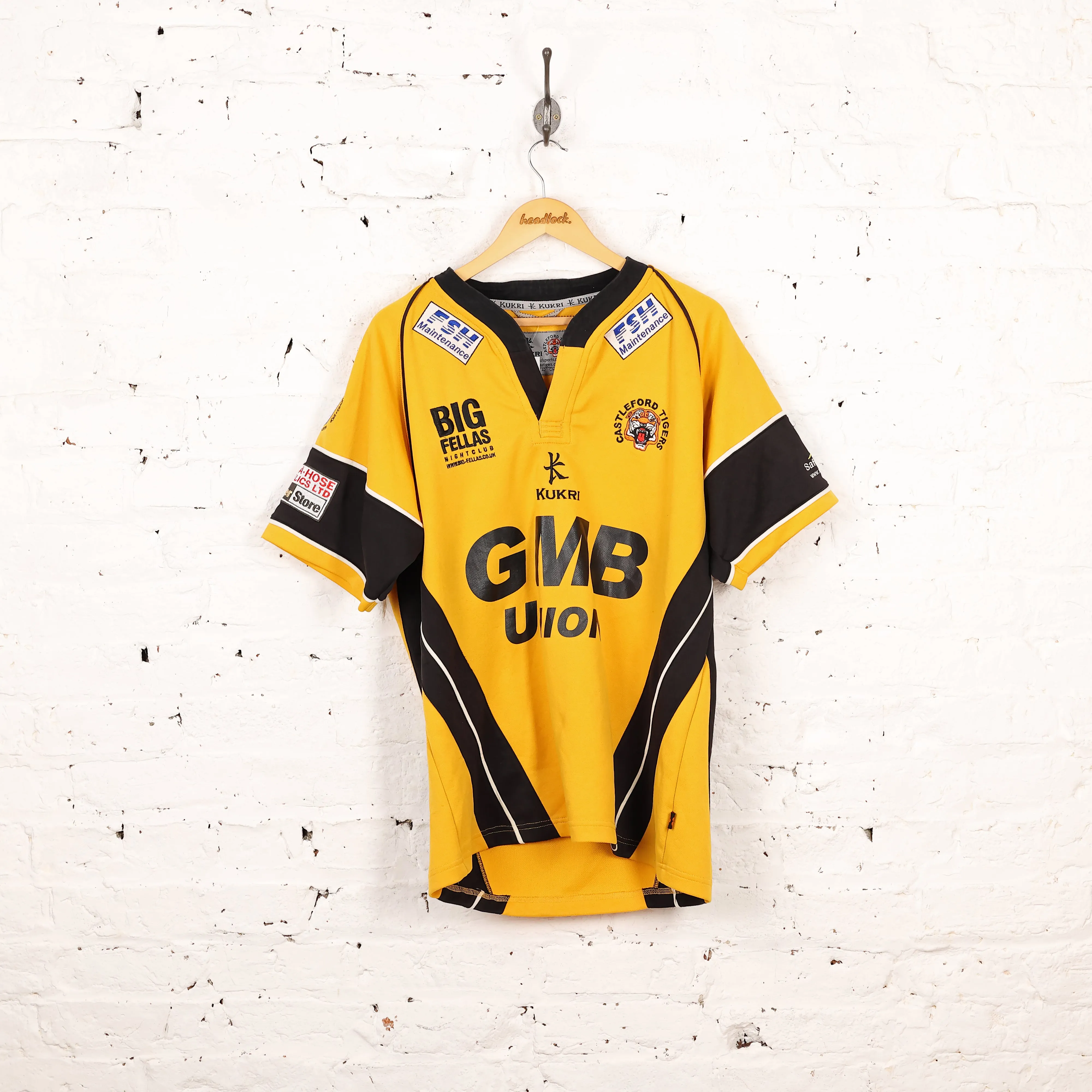 Castleford Tigers Kukri 2007 Rugby Shirt - Yellow - L