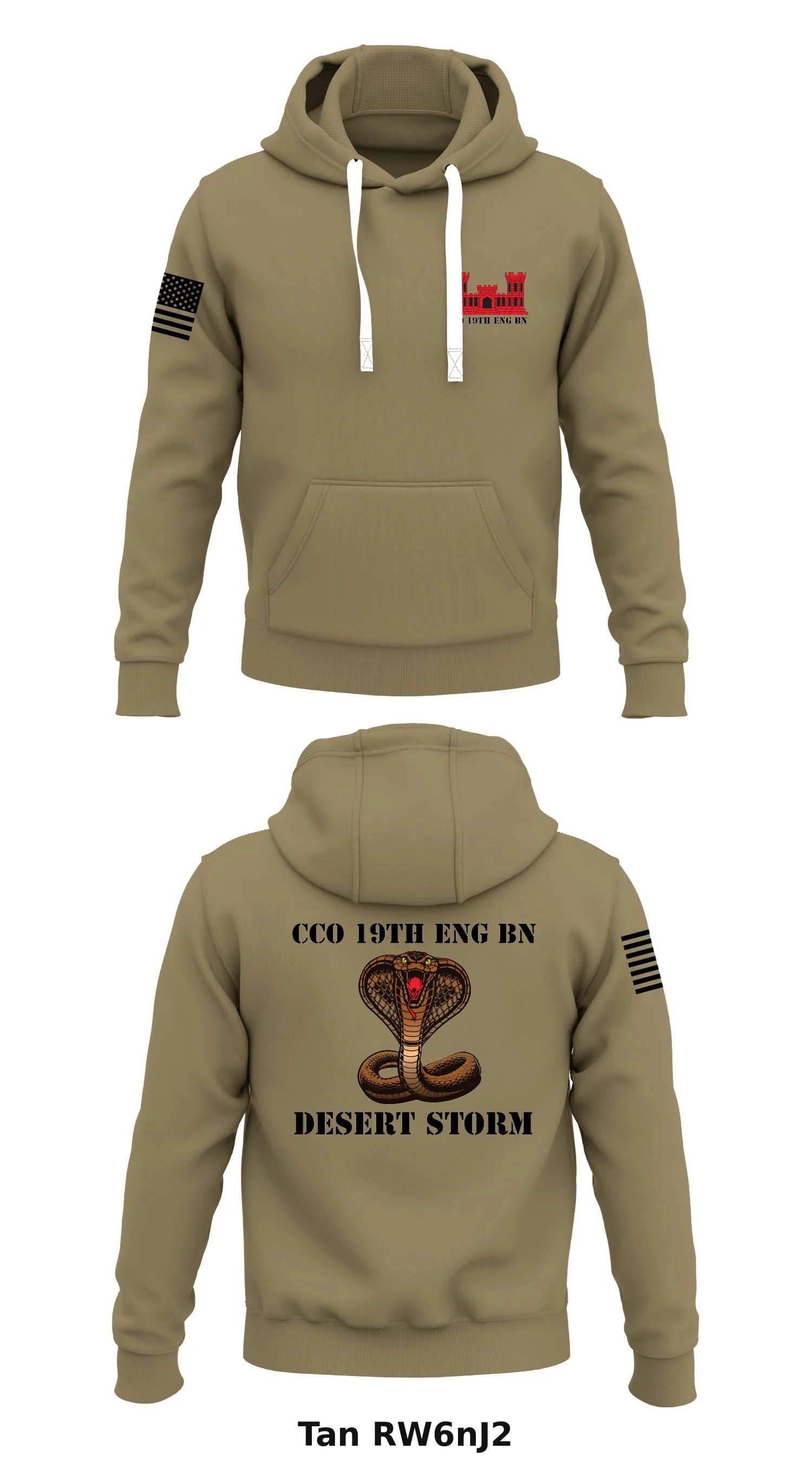 Cco 19th Eng Bn Store 1  Core Men's Hooded Performance Sweatshirt - RW6nJ2