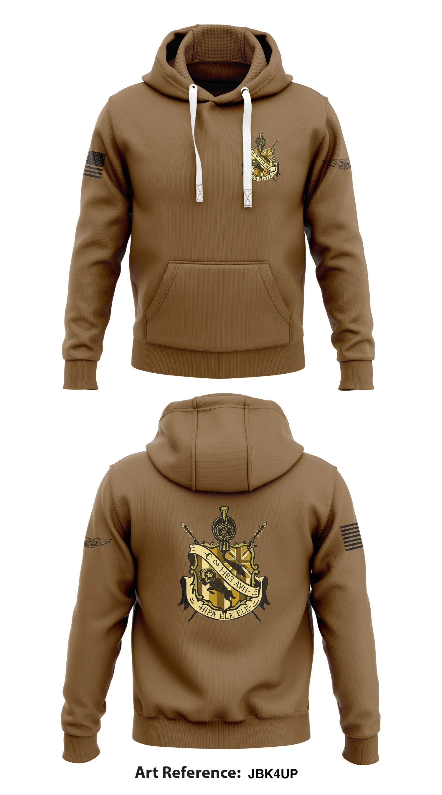 C.Co.1-183rd AVN REGT Store 1 Core Men's Hooded Performance Sweatshirt - jbk4up