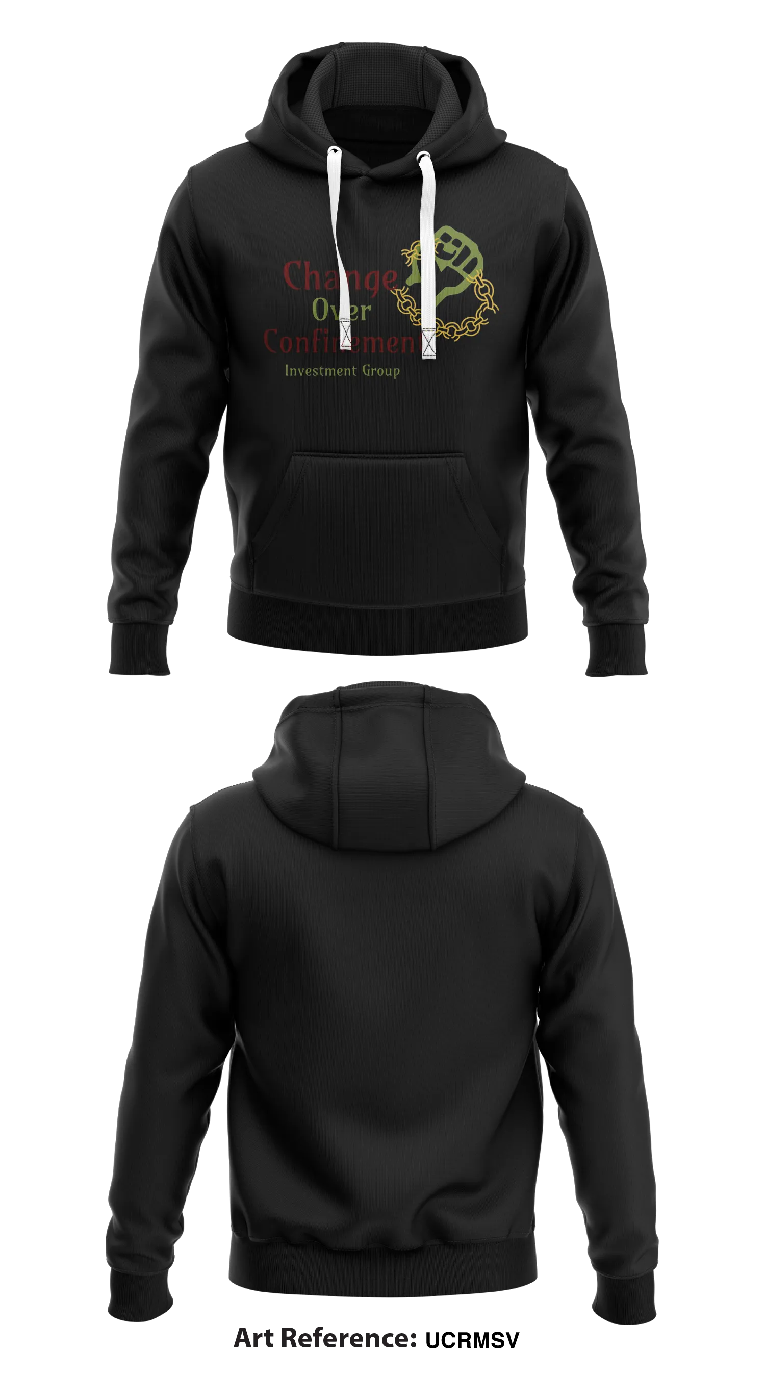 Change Over Confinement Store 1  Core Men's Hooded Performance Sweatshirt - UcrMsv