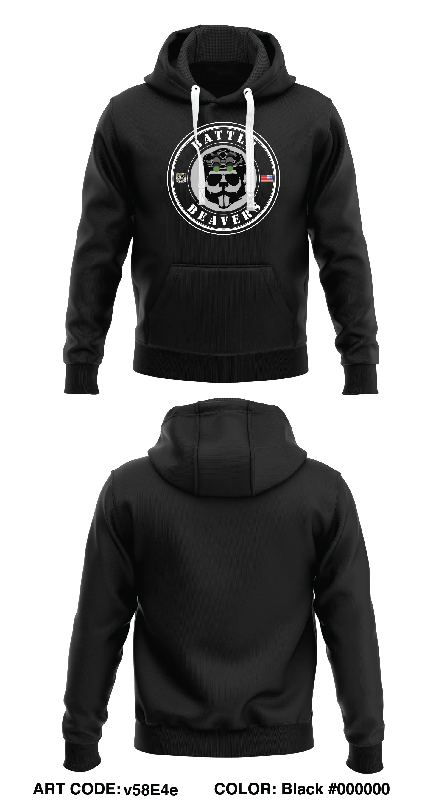 Charger Co, 1-77 AR Core Men's Hooded Performance Sweatshirt - v58E4e