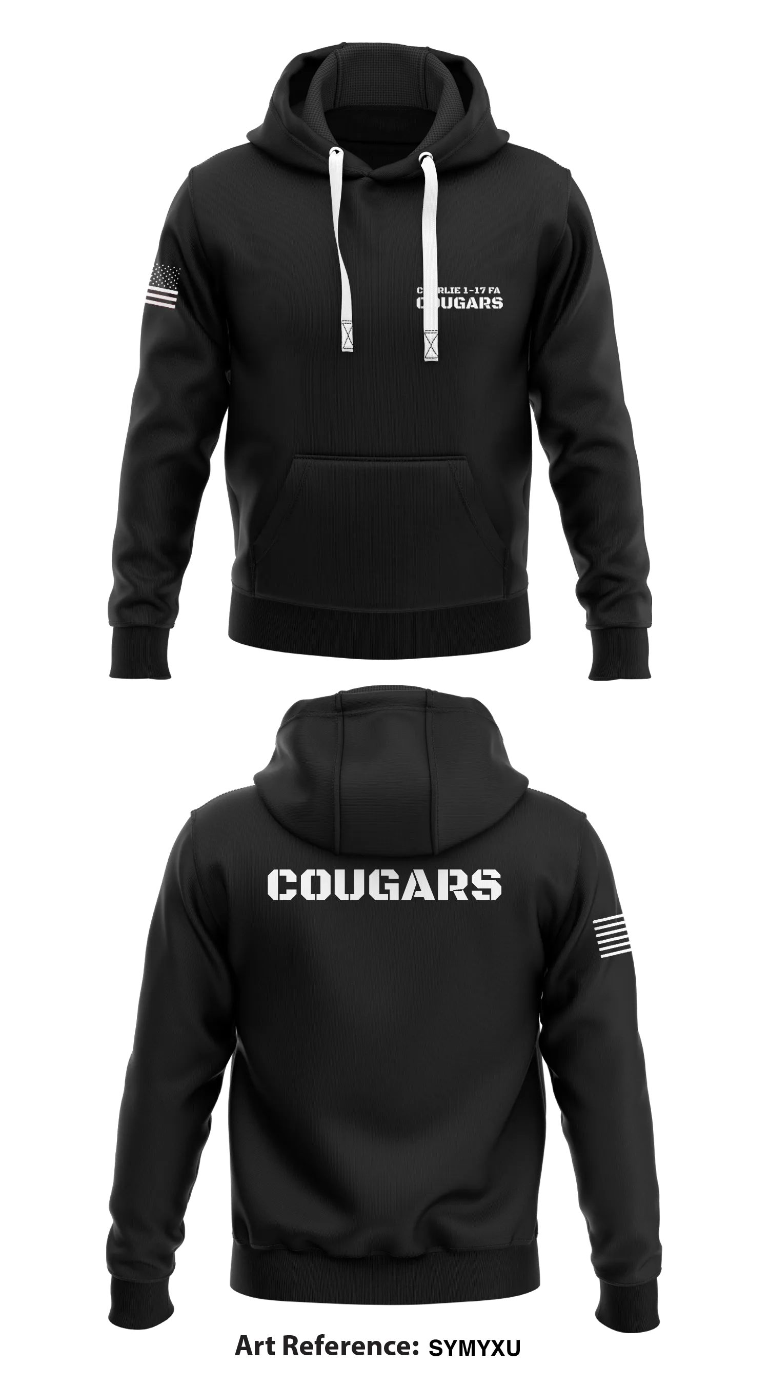 Charlie 1-17 FA Cougars Store 1 Core Men's Hooded Performance Sweatshirt - SyMyXu