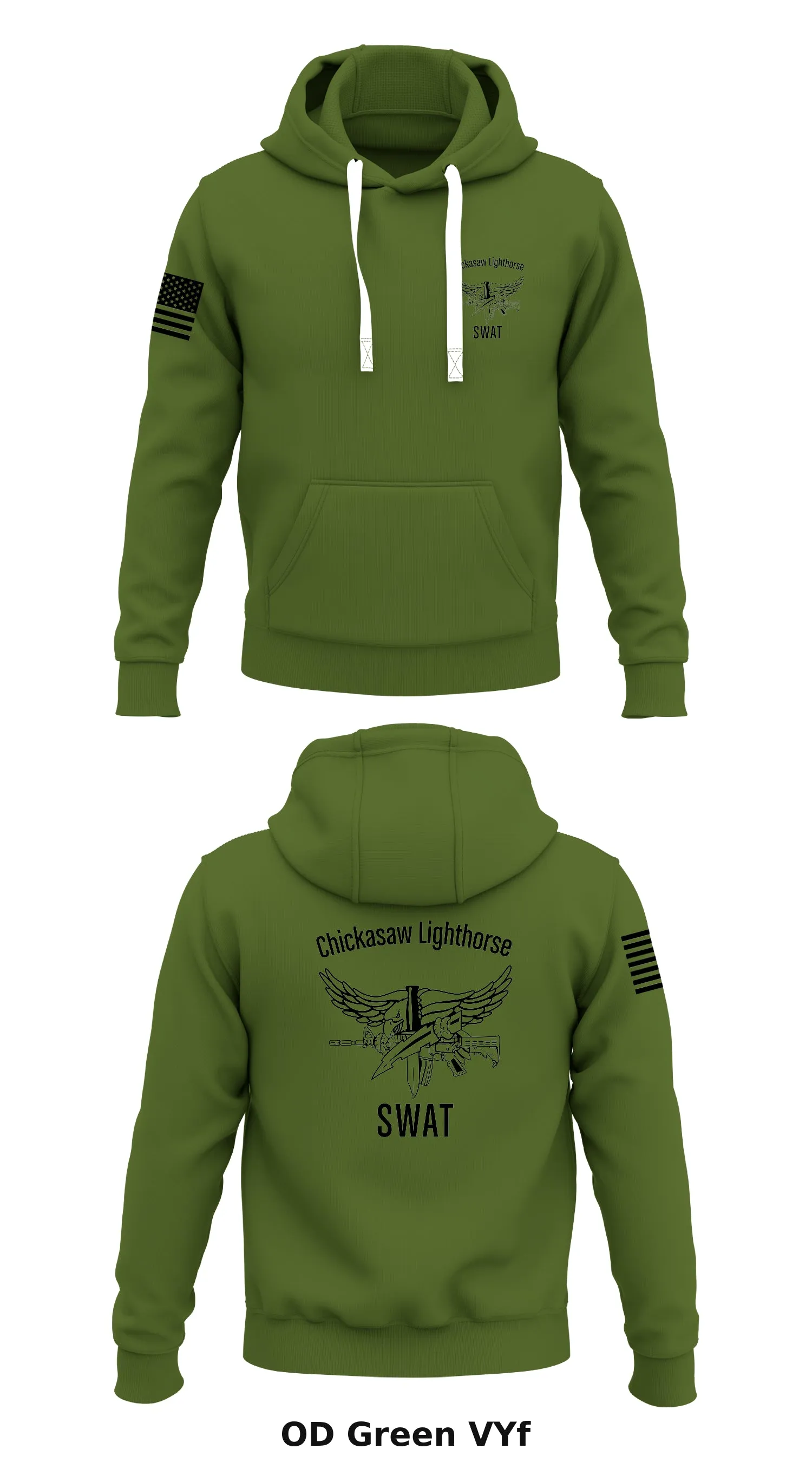 Chickasaw Lighthorse SWAT Store 1  Core Men's Hooded Performance Sweatshirt - VYf