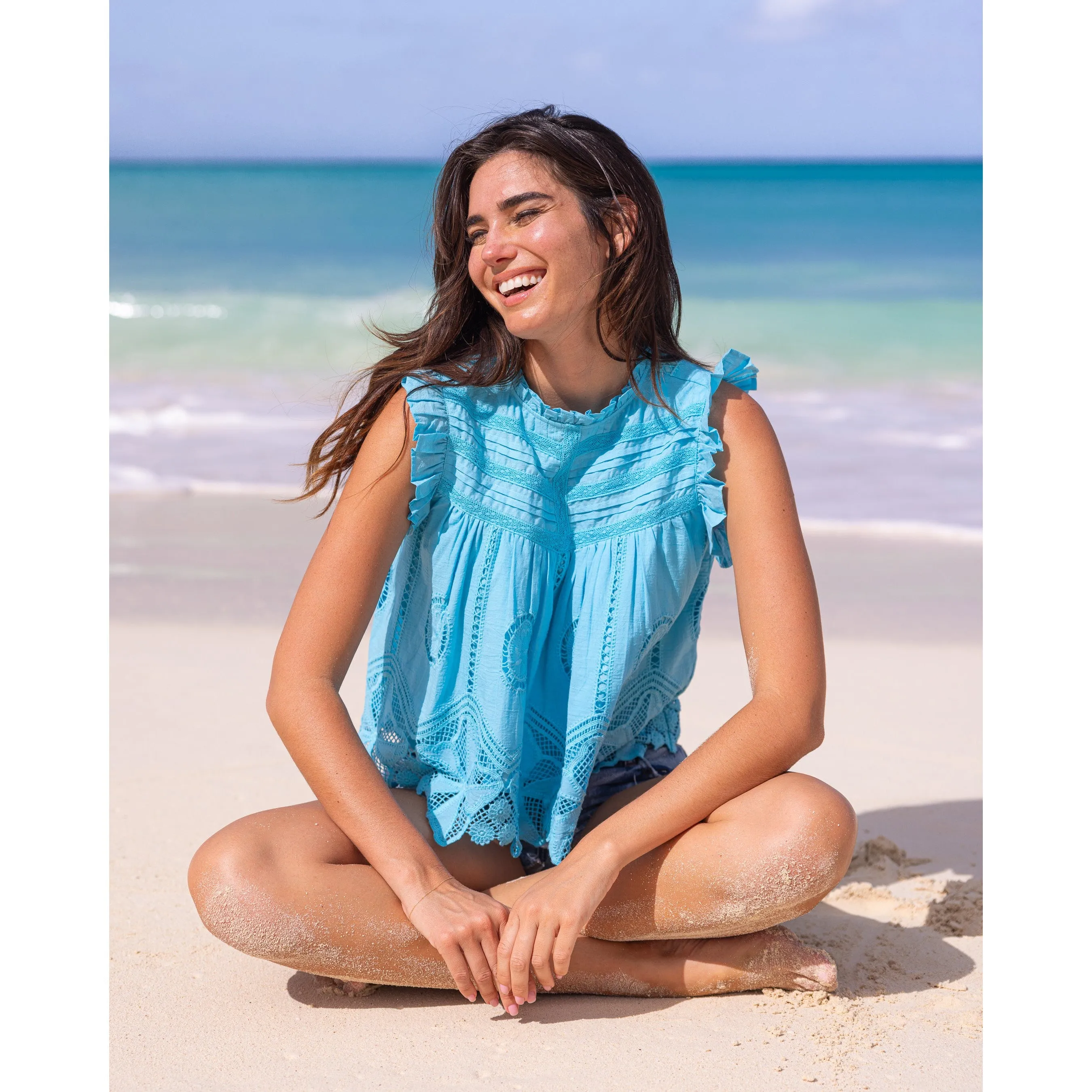 Chloe Top Eyelet