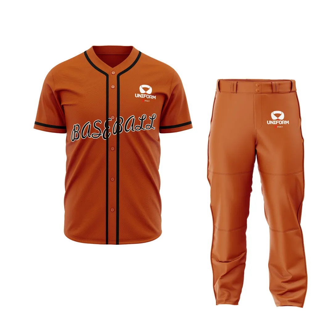 Classic Baseball Uniform Kit | Authentic Jerseys & Pants for Teams