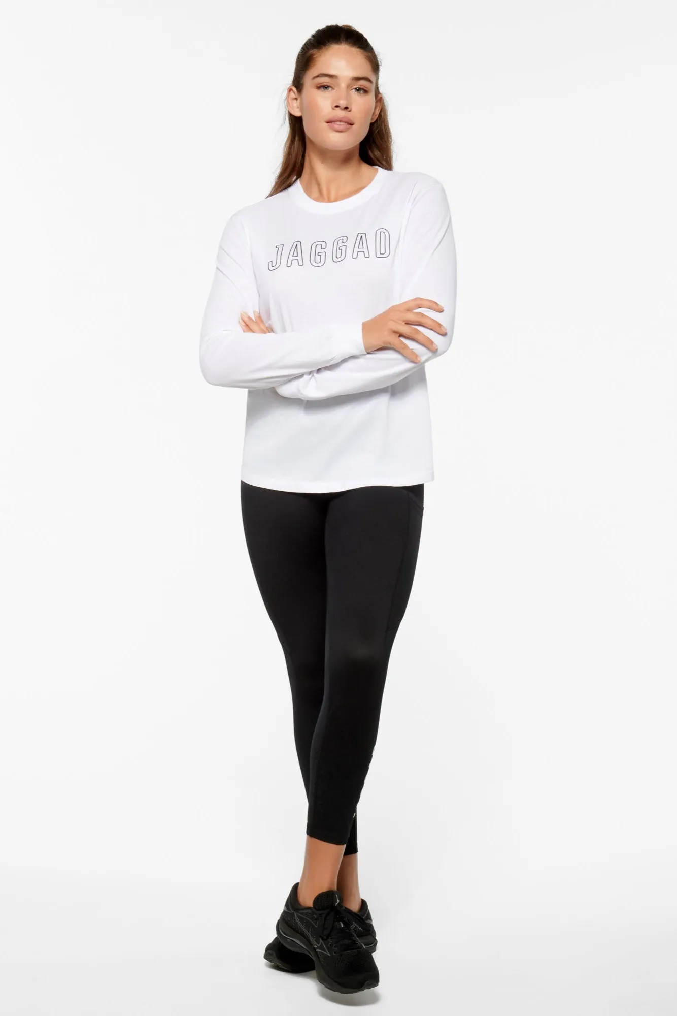 CLASSIC KEYLINE LONG SLEEVE TEE WHITE