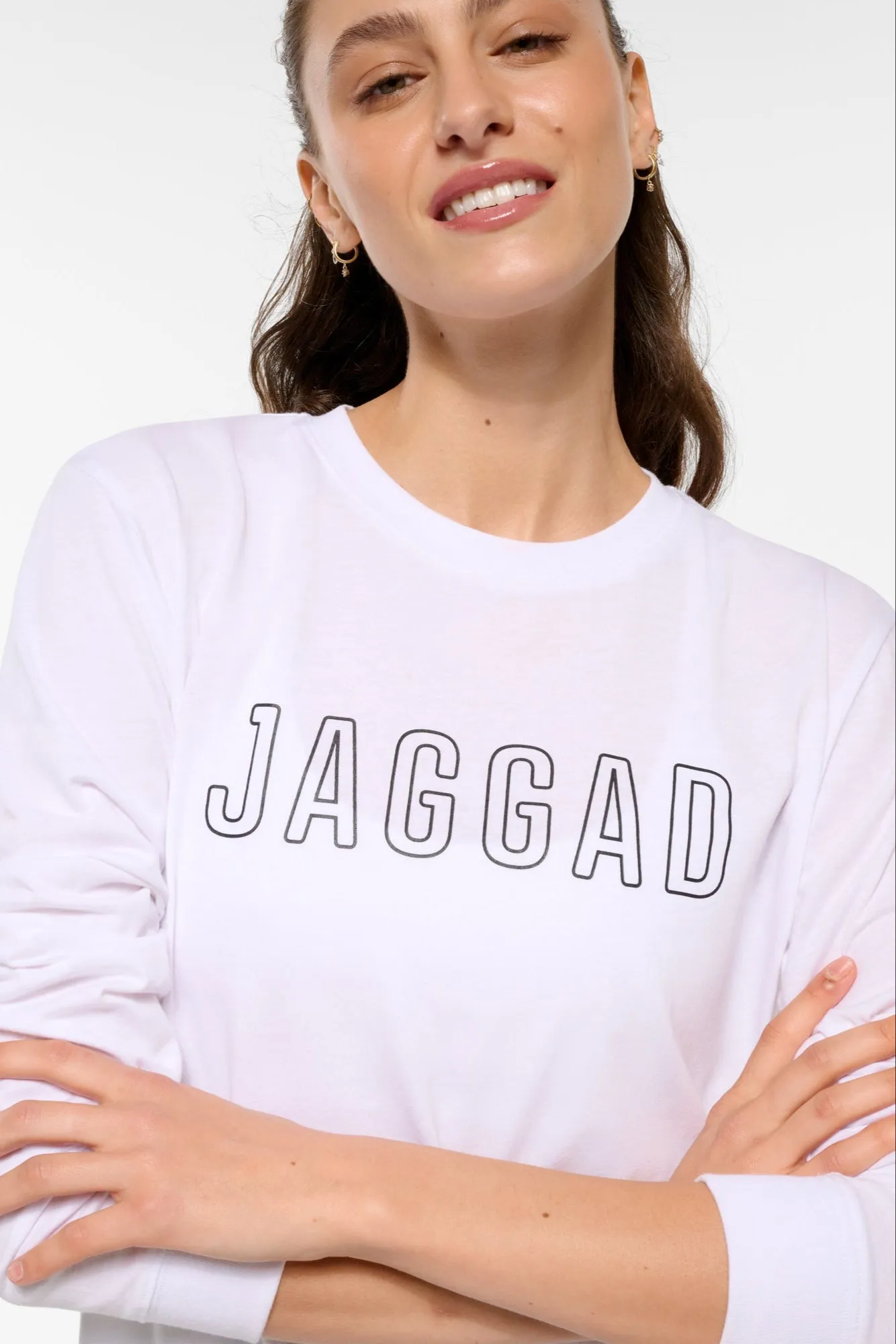 CLASSIC KEYLINE LONG SLEEVE TEE WHITE