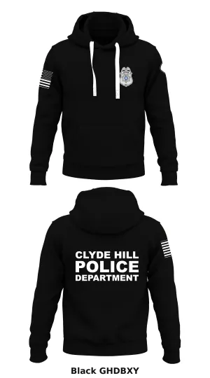 Clyde Hill Police Department Store 1  Core Men's Hooded Performance Sweatshirt - GHDBXY