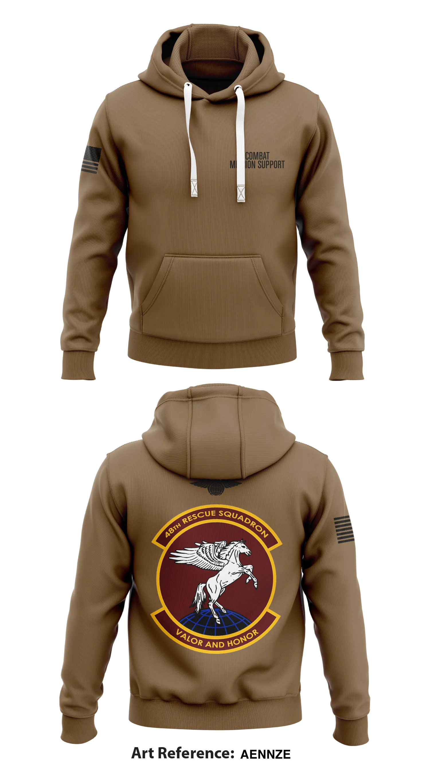 Combat Mission Support  Core Men's Hooded Performance Sweatshirt - aeNnze