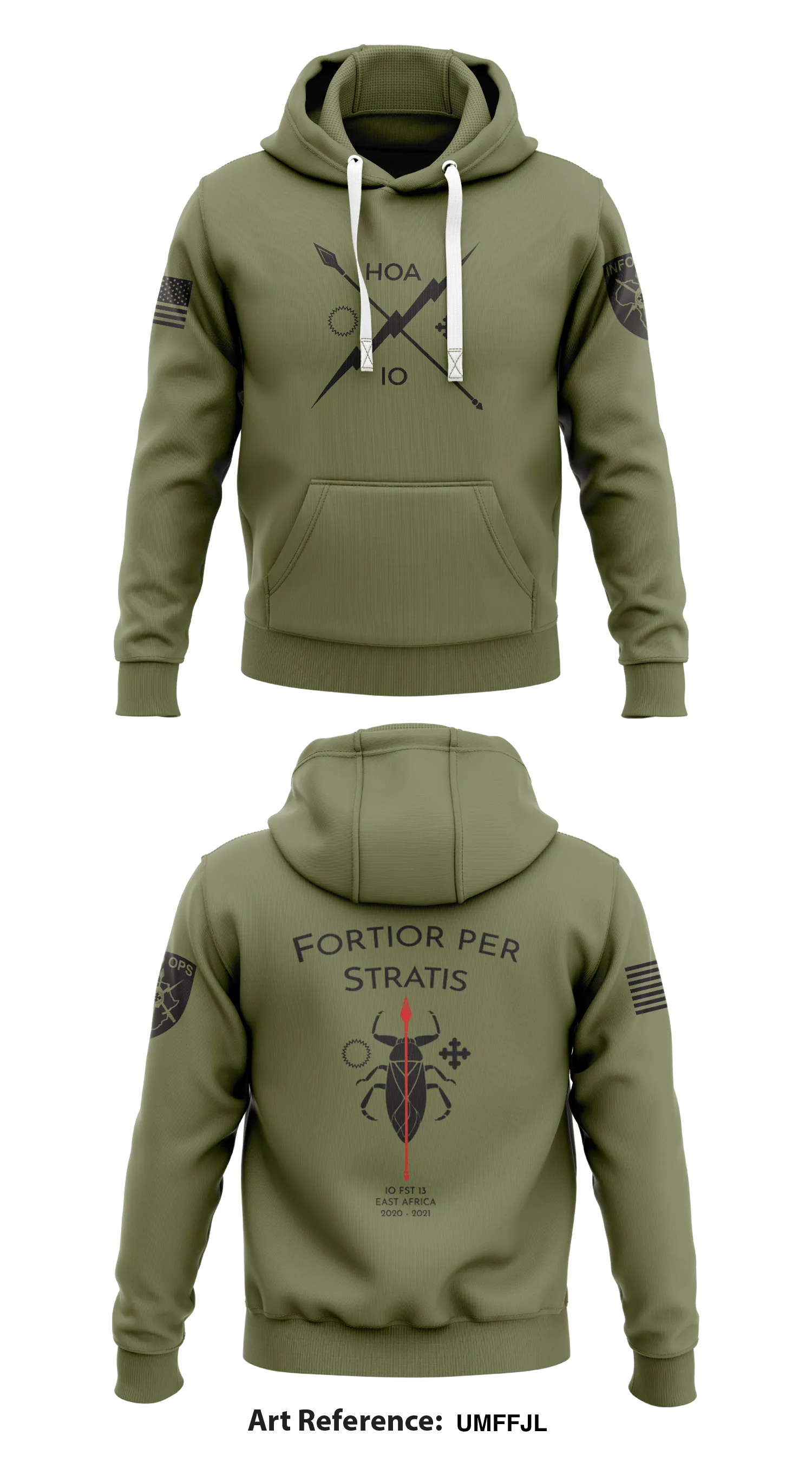 Combined Joint Task Force Horn of Africa Information Operations Cell Store 1  Core Men's Hooded Performance Sweatshirt - uMFFJL