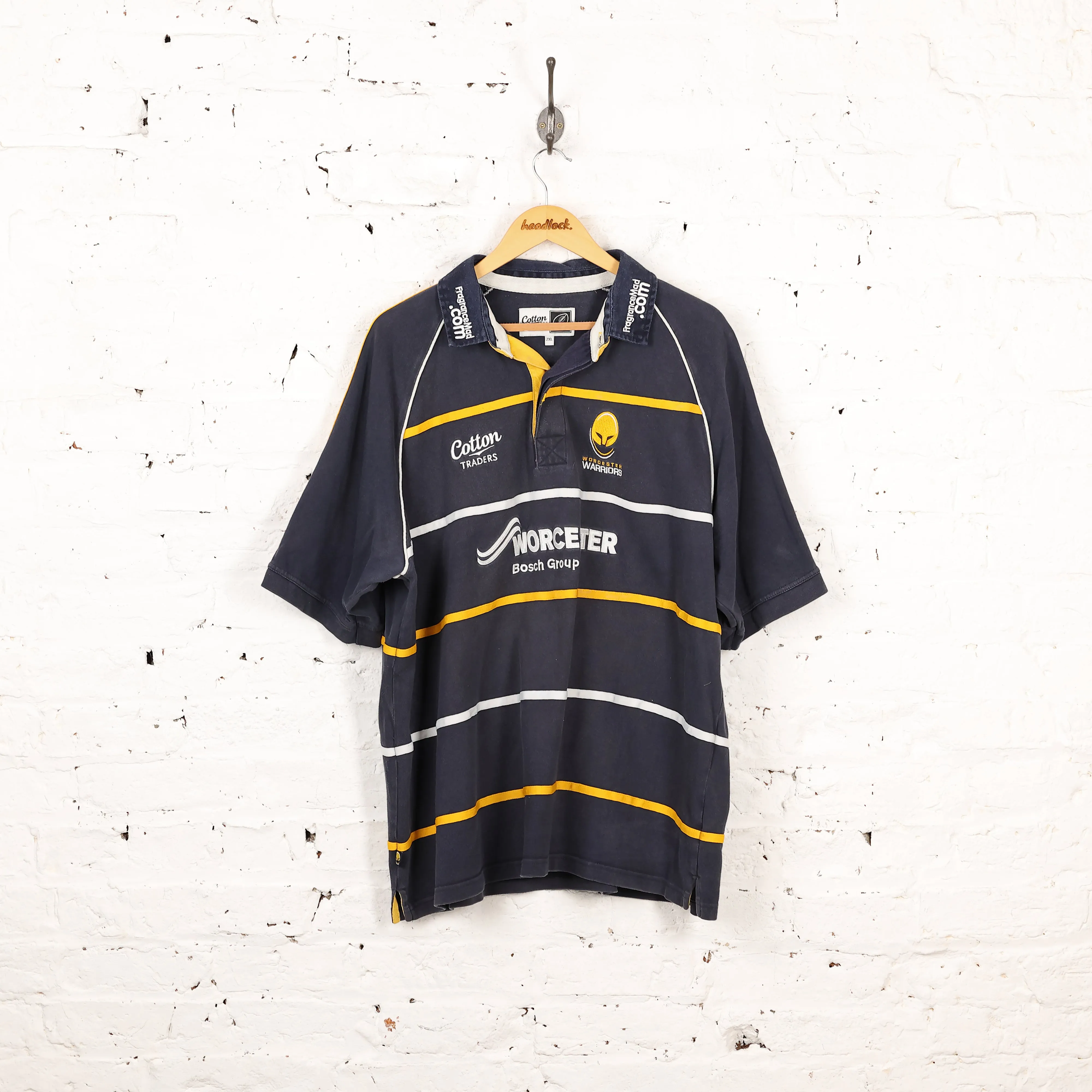 Cotton Traders Worcester Warriors 2011 Home rugby Shirt - Navy - XXL