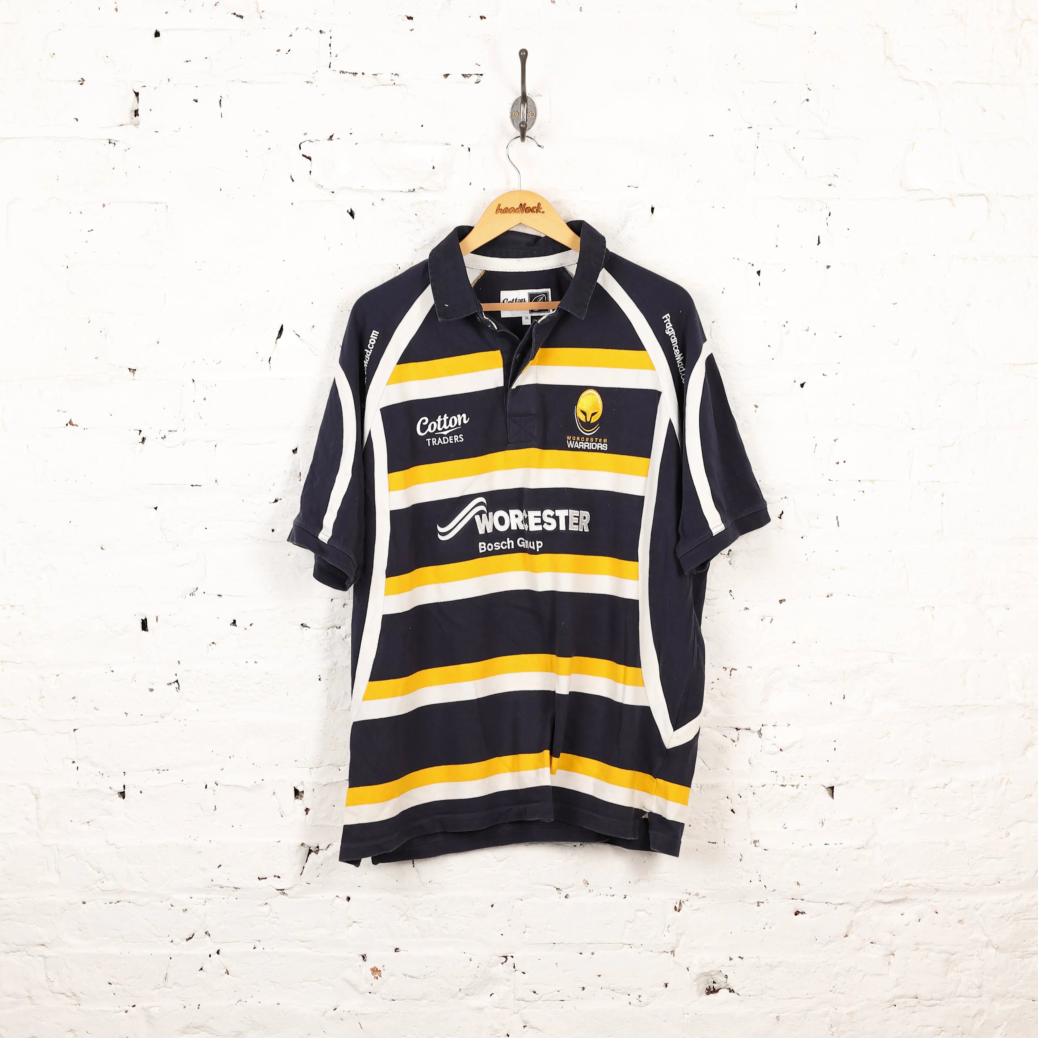 Cotton Traders Worcester Warriors Home Rugby Shirt - Blue - XL