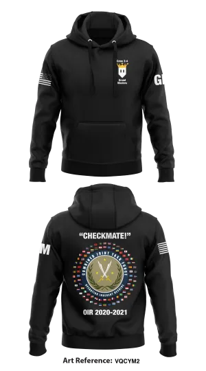 Crew 34, DET 3, 1st Space BDE Store 1  Core Men's Hooded Performance Sweatshirt - VqcYM2