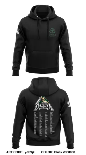 CST 23, 6th Reg, D Co Core Men's Hooded Performance Sweatshirt