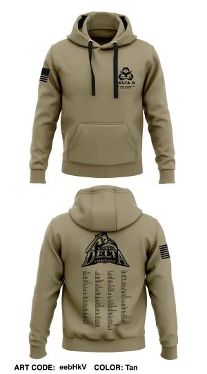 CST 23, 6th Reg, D Co Core Men's Hooded Performance Sweatshirt