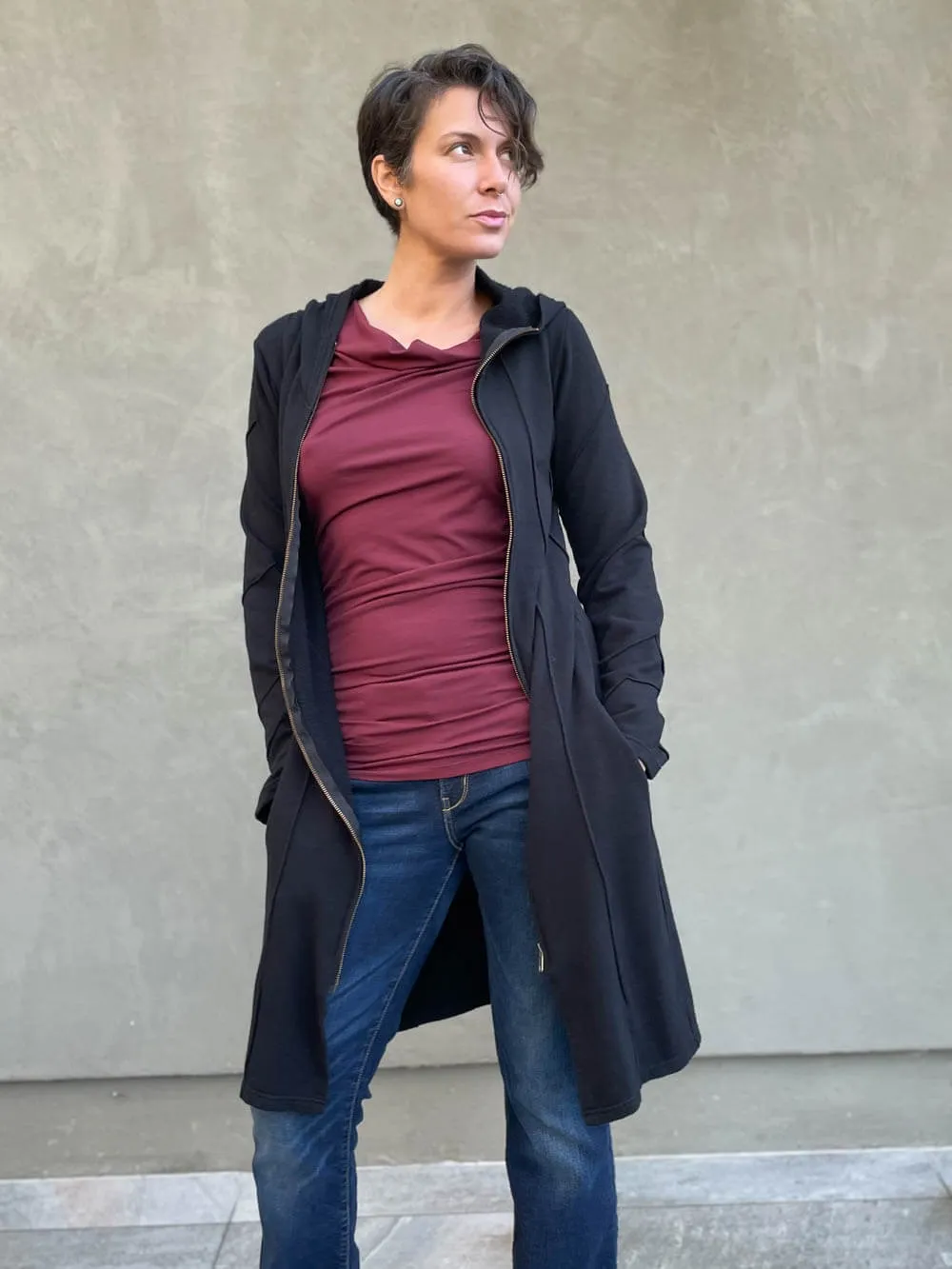CU Bamboo Fleece Midi Jacket