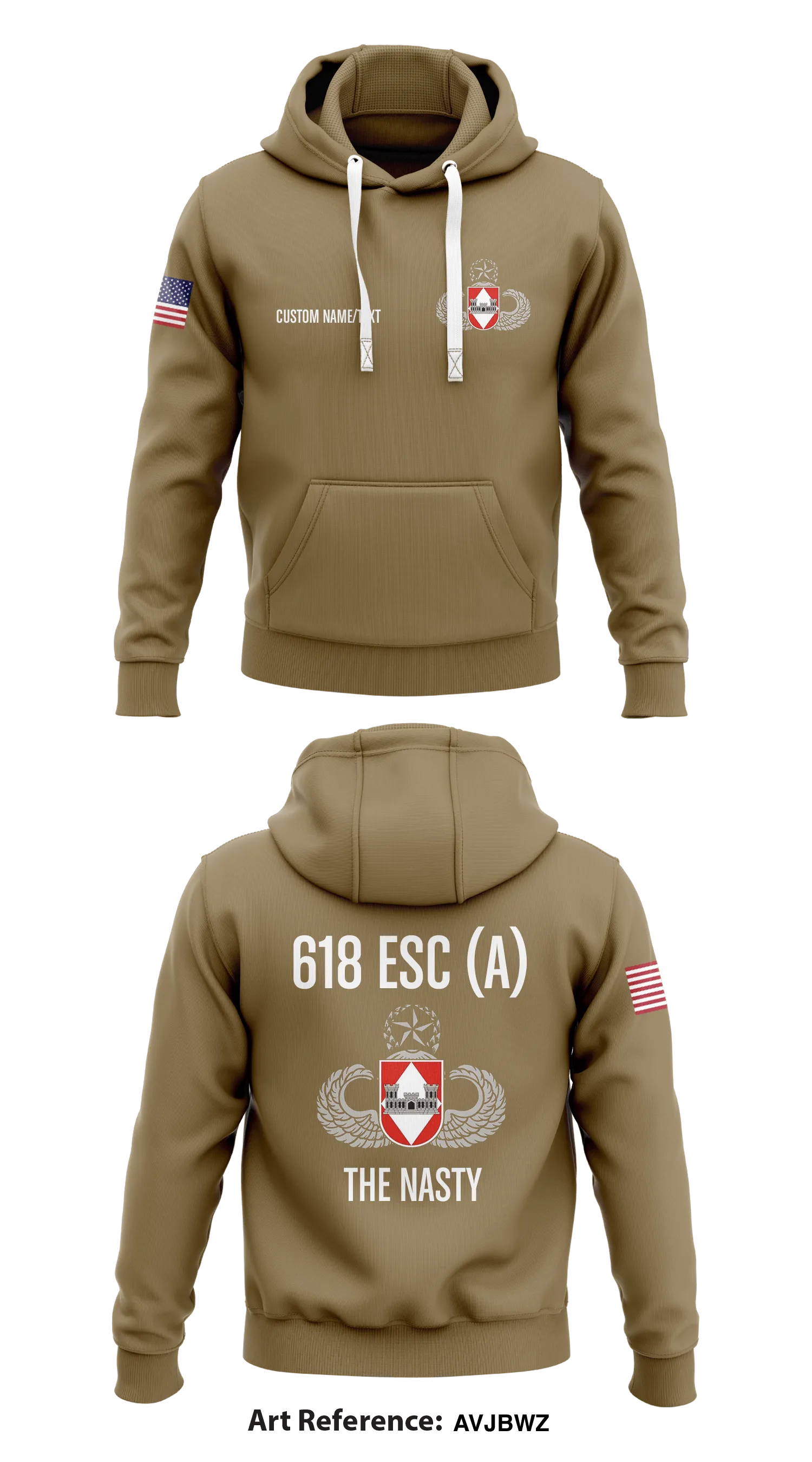 CUSTOM 618th ESC “THE NASTY” Store 1 Core Men's Hooded Performance Sweatshirt - avjBwz