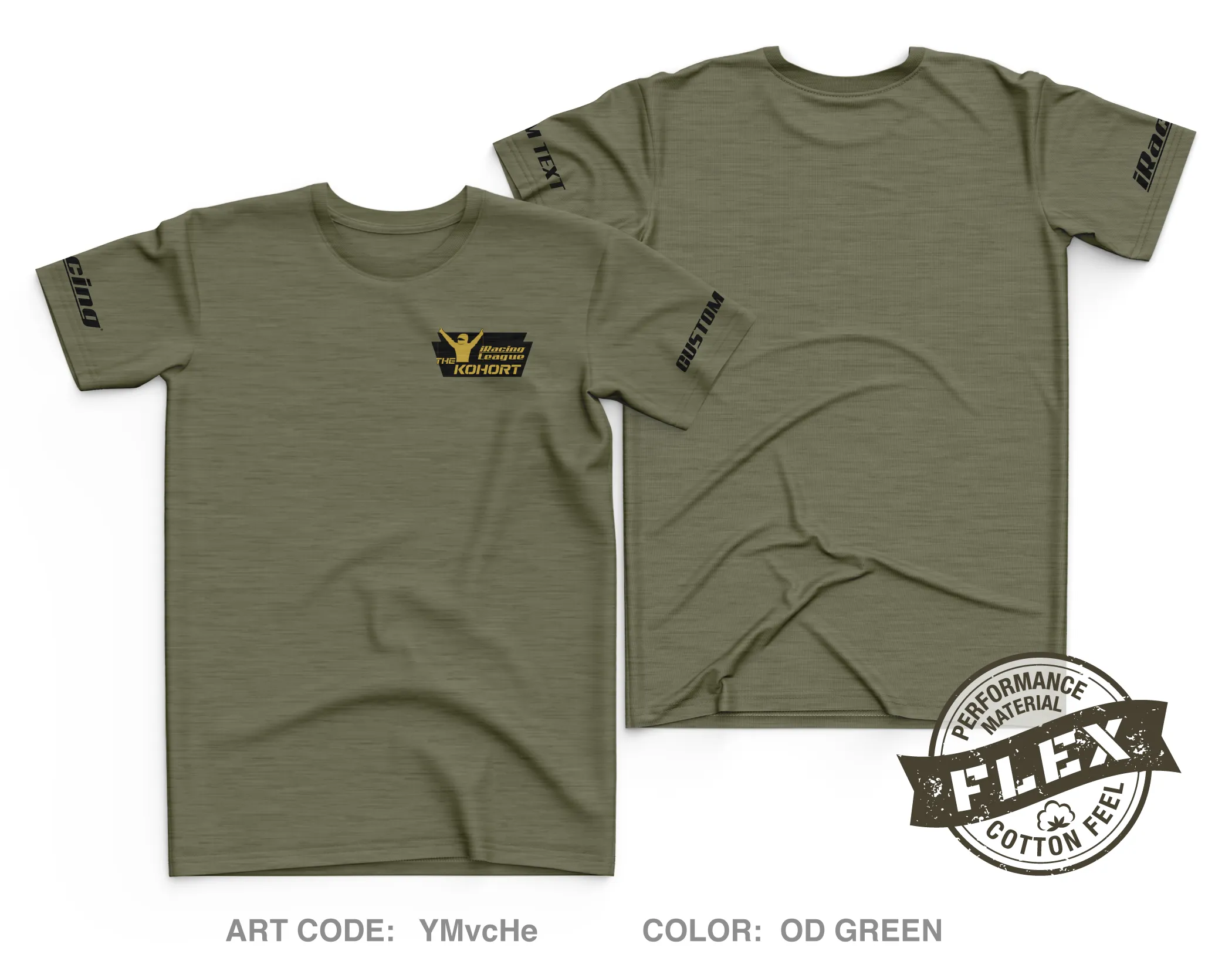 CUSTOM The Kohort Core Men's SS Flex Performance Tee - YMvcHe