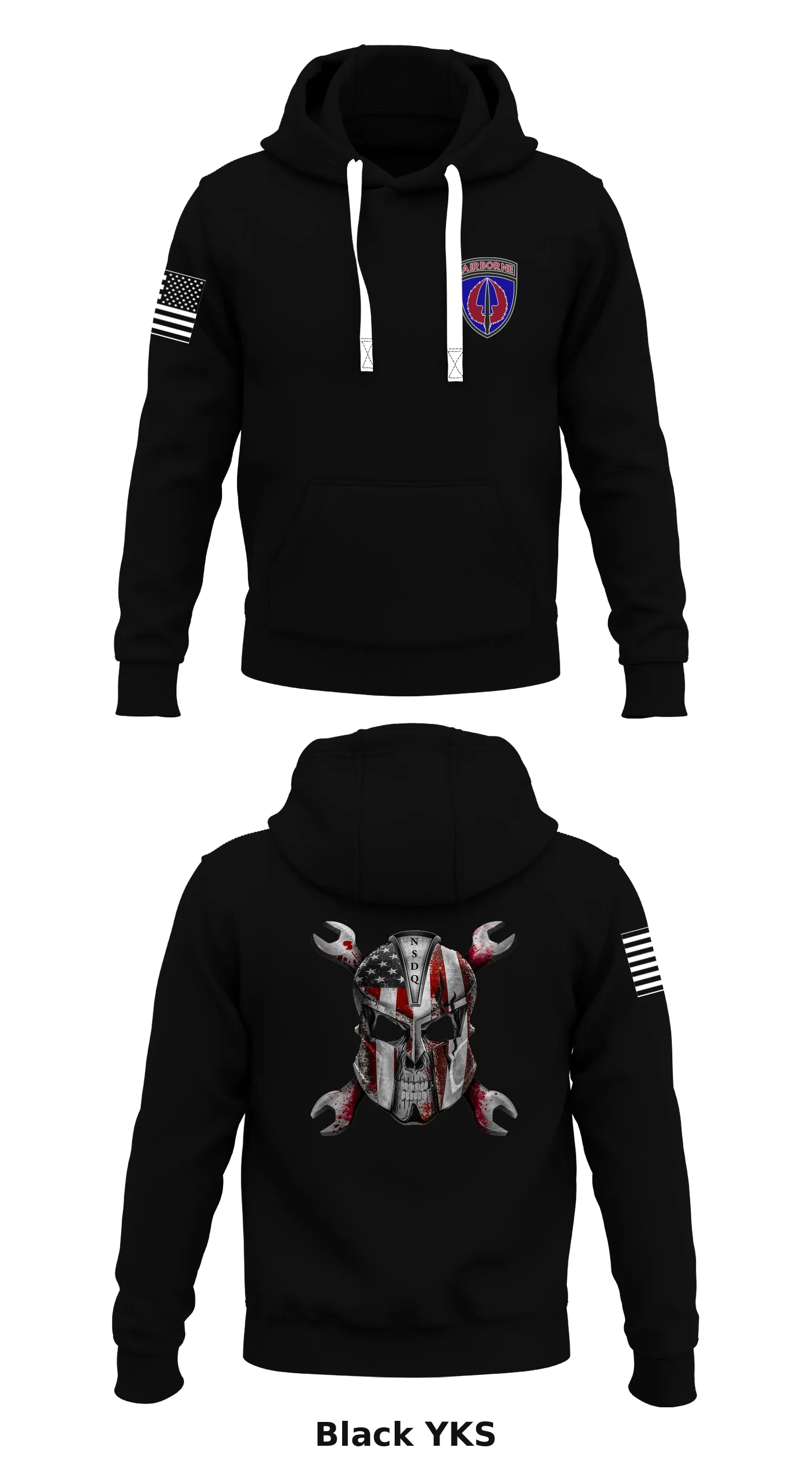 D Co 2/16th SOAR (Abn) Store 1  Core Men's Hooded Performance Sweatshirt - YKS