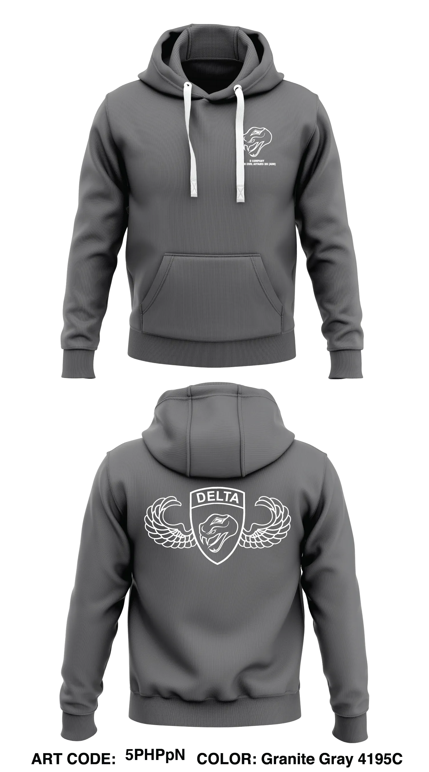 D CO, 44 CA BN (A) Store 1  Core Men's Hooded Performance Sweatshirt - 5PHPpN