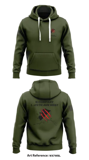 D Company, 1-25th AVN REGT Store 1  Core Men's Hooded Performance Sweatshirt - wx7wbL