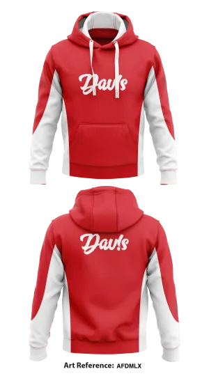 Dav!s Store 1  Core Men's Hooded Performance Sweatshirt - AFDmLx
